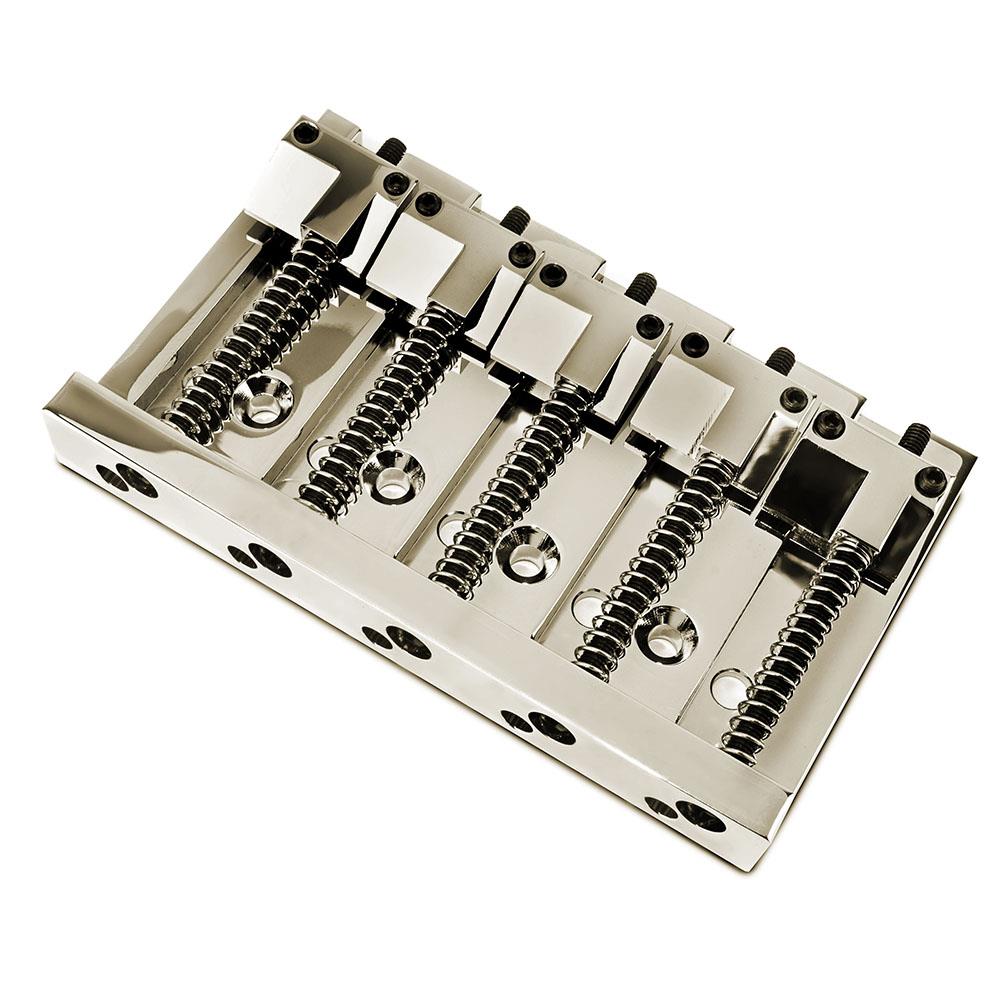Puente de guitarra compatible con bajo jazz/precisión latón macizo 5 cuerdas HMB503 - Imagen 10 de 10