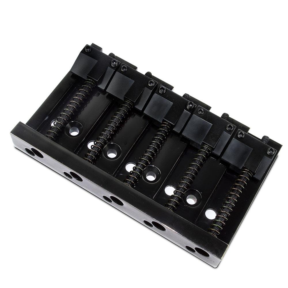 Puente de guitarra compatible con bajo jazz/precisión latón macizo 5 cuerdas HMB503 - Imagen 6 de 10