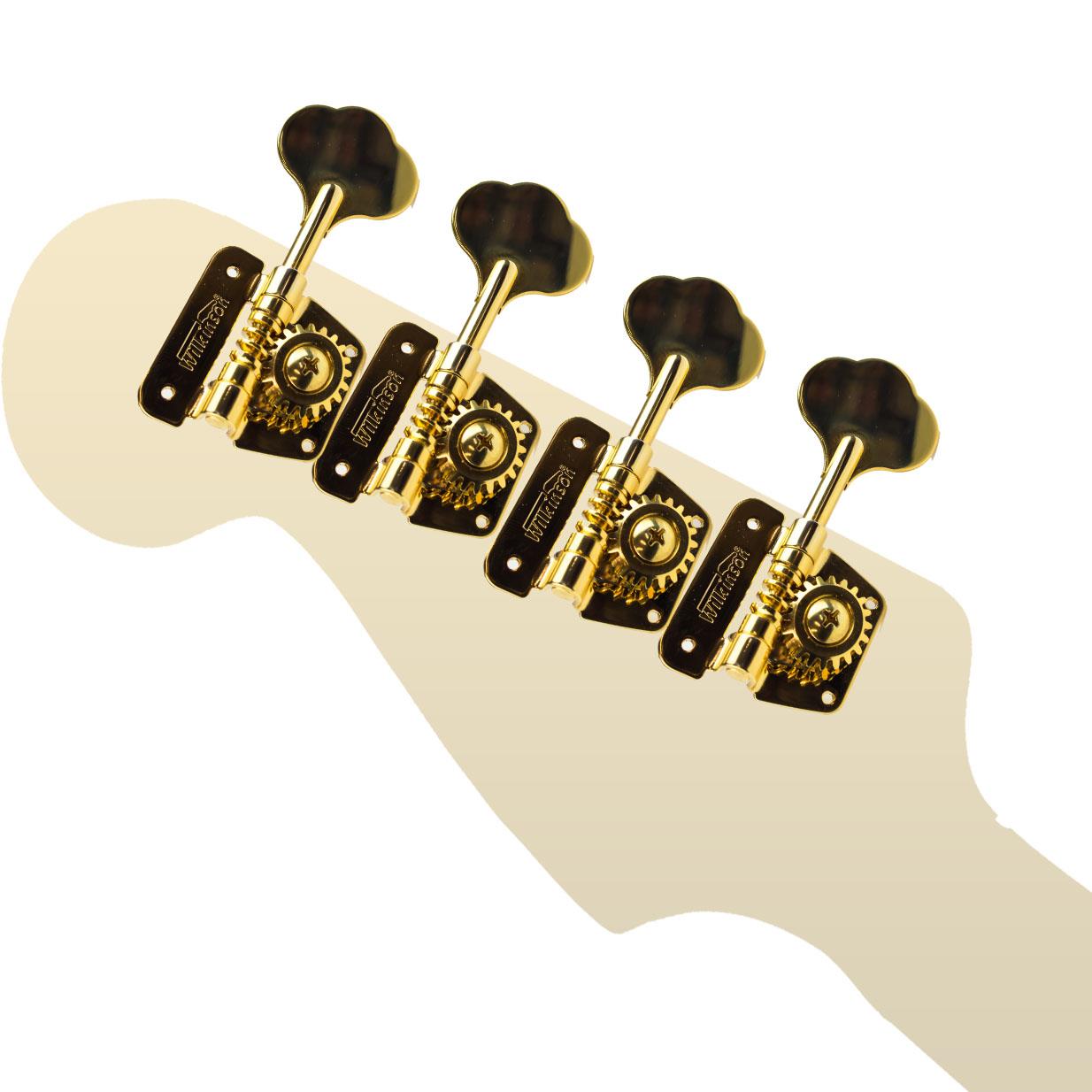 Wilkinson 4 x Jazz Bass Style Tuners Machine Heads Right Handed WJBL200 - Picture 8 of 11