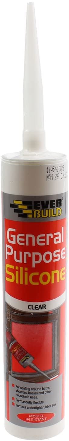 SILICONA EVERBUILD USO GENERAL 310ML RESISTENTE AL MOHO SECADO RÁPIDO HÁGALO USTED MISMO HOGAR - Imagen 2 de 3