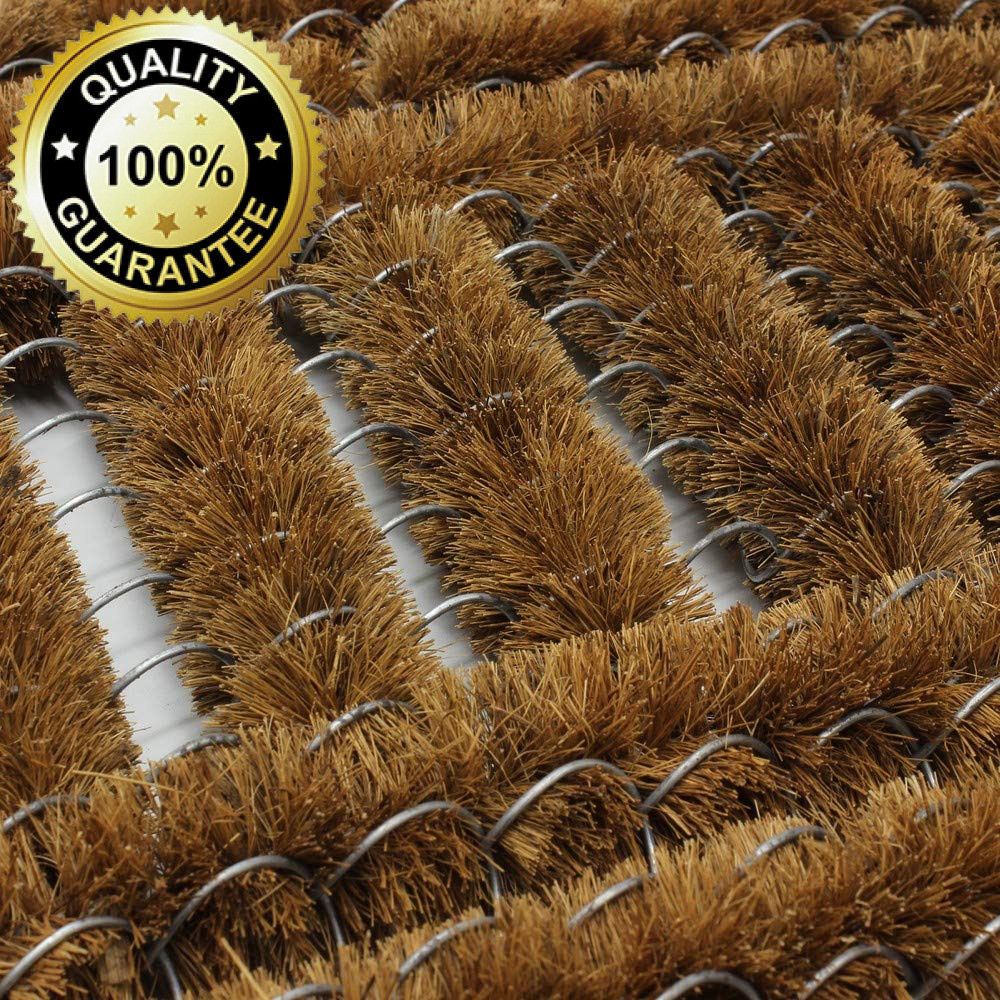NATURAL COIR WIRE BOOT SHOE CLEANING SCRAPER DOOR MAT ENTRANCE OUTDOOR