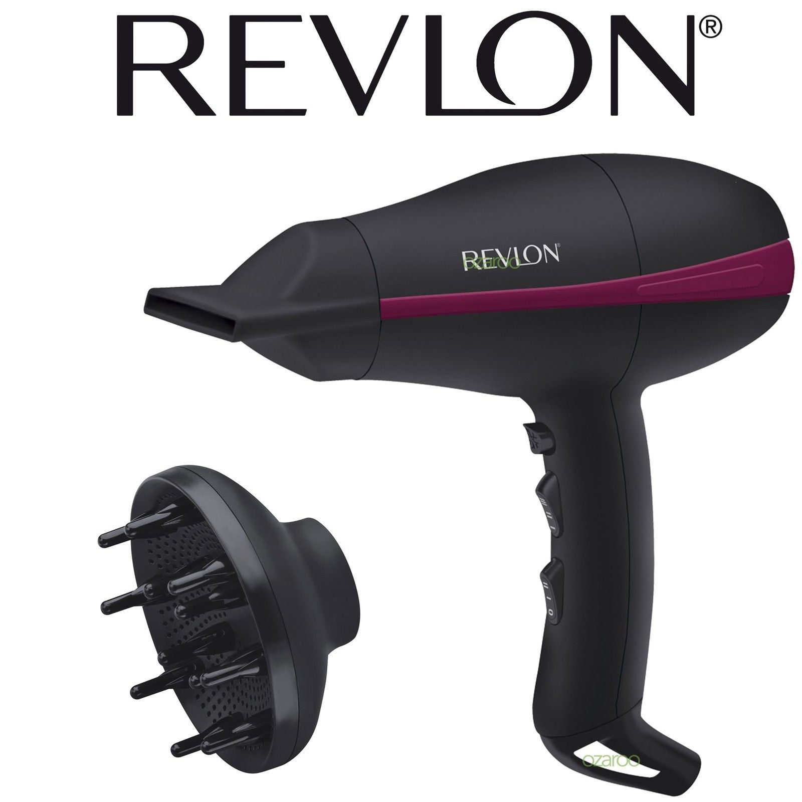 BLACK REVLON HAIRDRYER DIFFUSER TEMPEST POWER IONIC AC DRYER 2000W eBay