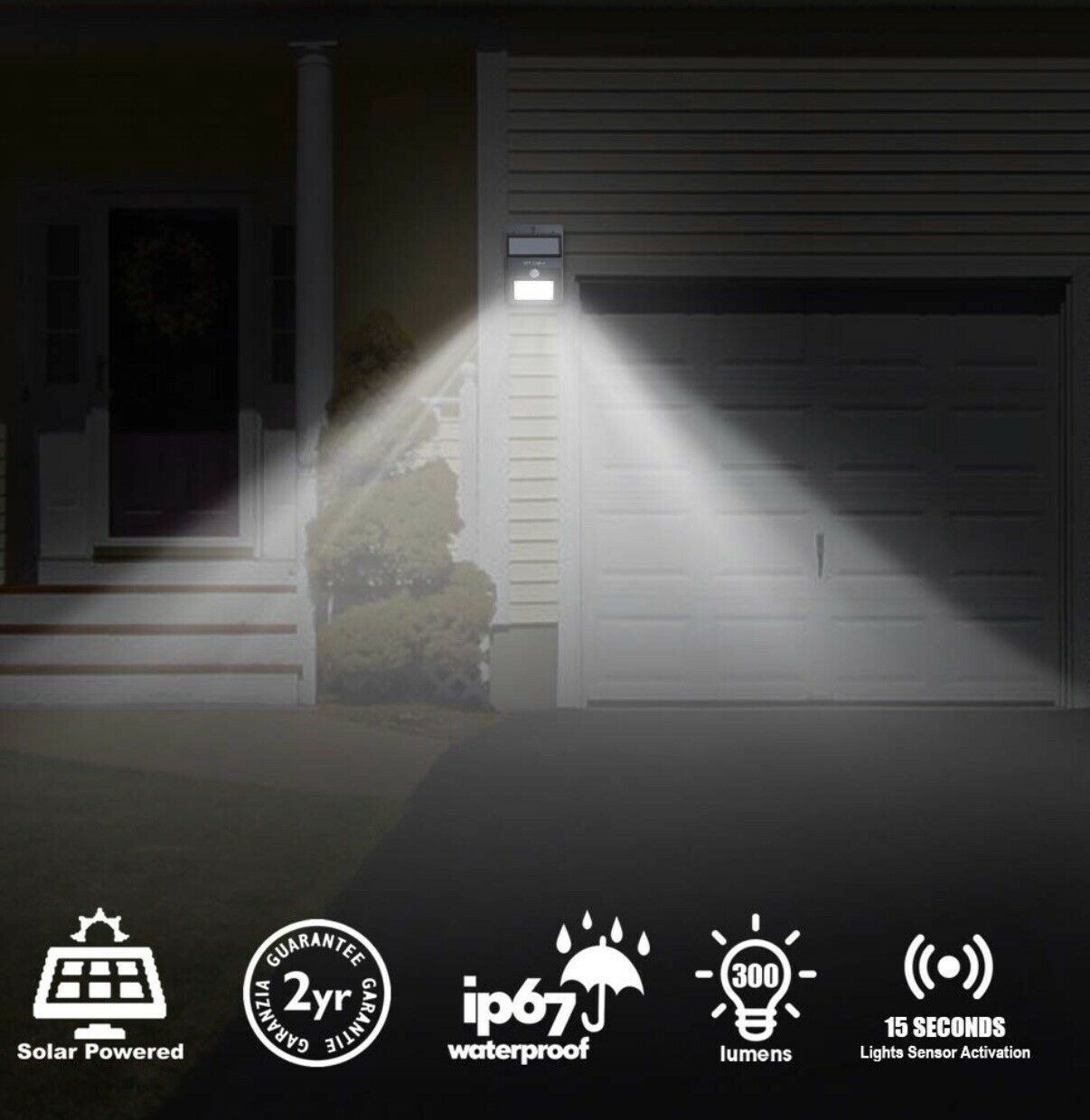 SUPER BRIGHT 20 SMD LIGHT MOTION ACTIVATED AND SOLAR POWERED SENSOR LIGHT - Bild 6 von 20