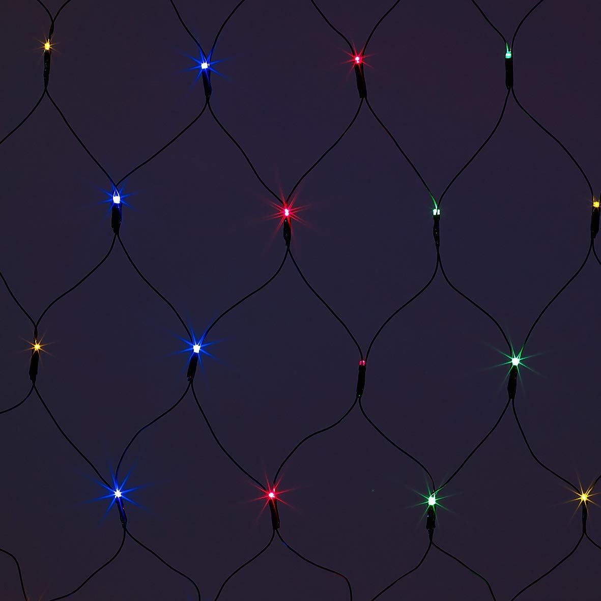 MULTIFUNCIÓN INTERIOR EXTERIOR 1.2MX1.8M 200 LED RED DE CAZA LUCES NAVIDAD - Imagen 14 de 23