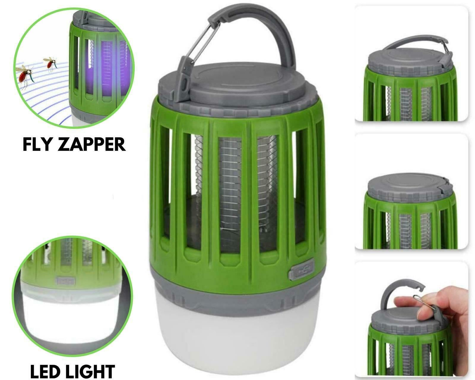 KINGAVON RECHARGABLE 2 IN 1 CAMPING LANTERN & INSECT KILLER UV ZAPPER