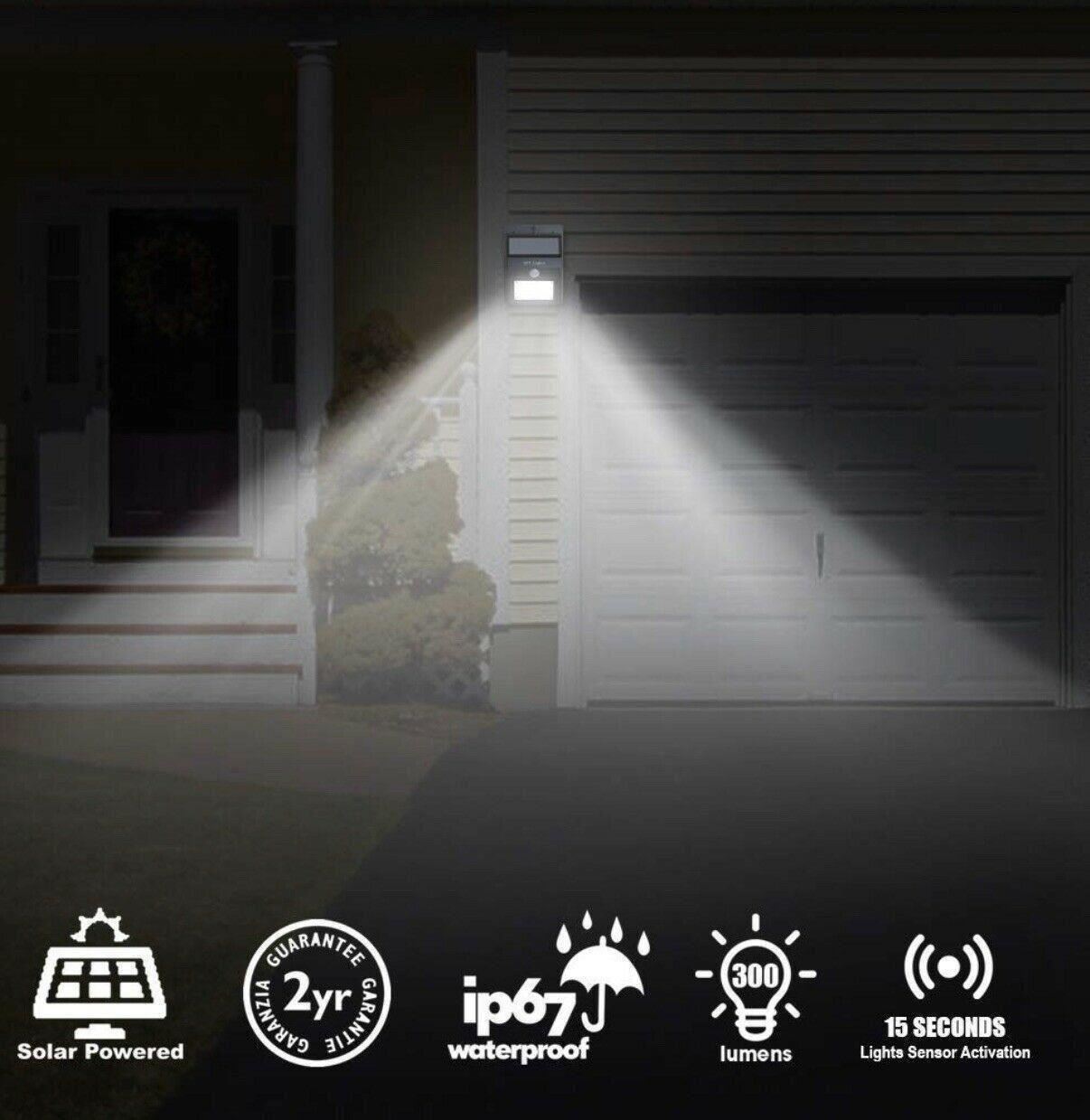 SUPER BRIGHT 20 SMD LIGHT MOTION ACTIVATED AND SOLAR POWERED SENSOR LIGHT - Bild 19 von 20