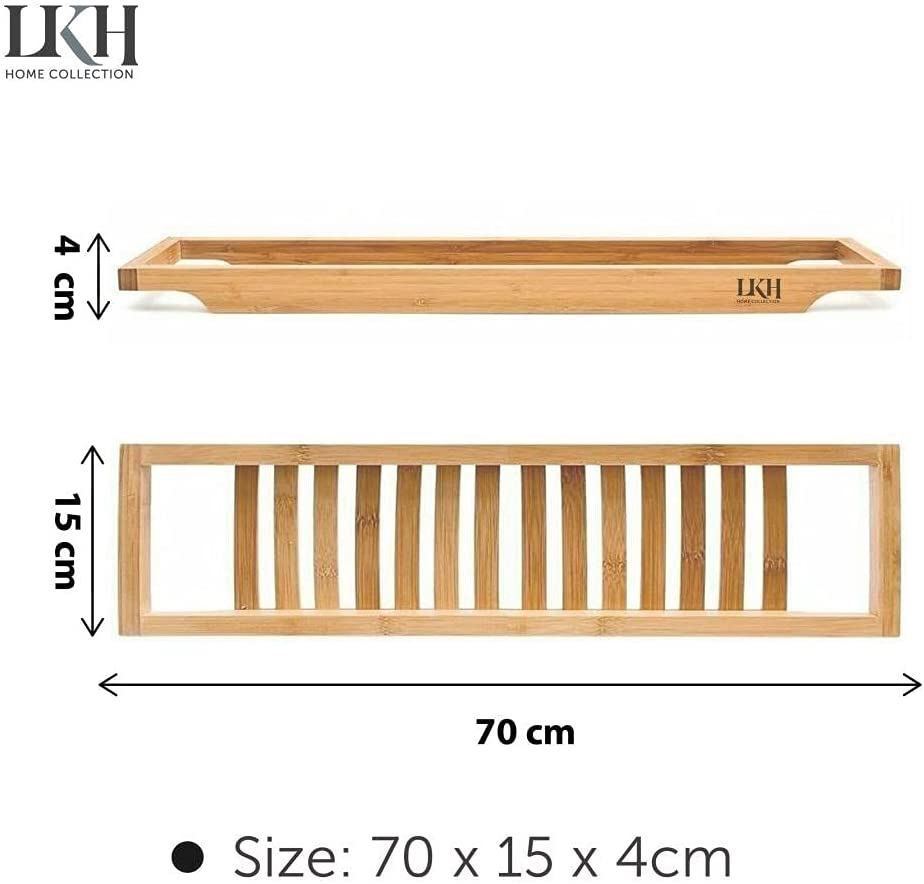 BAMBUS HOLZ ÜBER BADEWANNE CADDY RACK BADEZIMMERREGAL AUFBEWAHRUNG BUCHHALTER - Bild 18 von 26