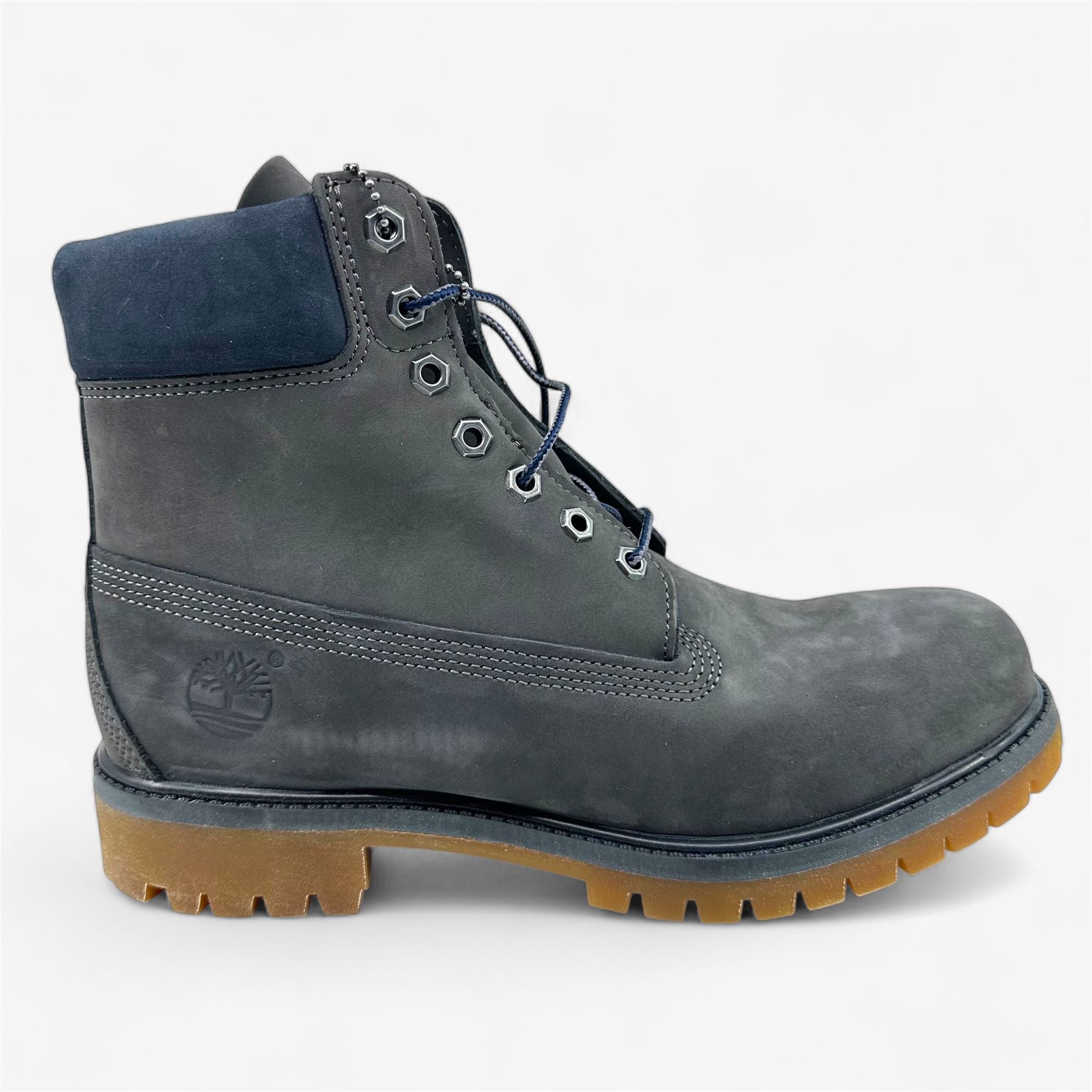 Timberland 6-дюймовые мужские ботинки премиум-класса из темно-серой резинки, водонепроницаемые боевые ботинки