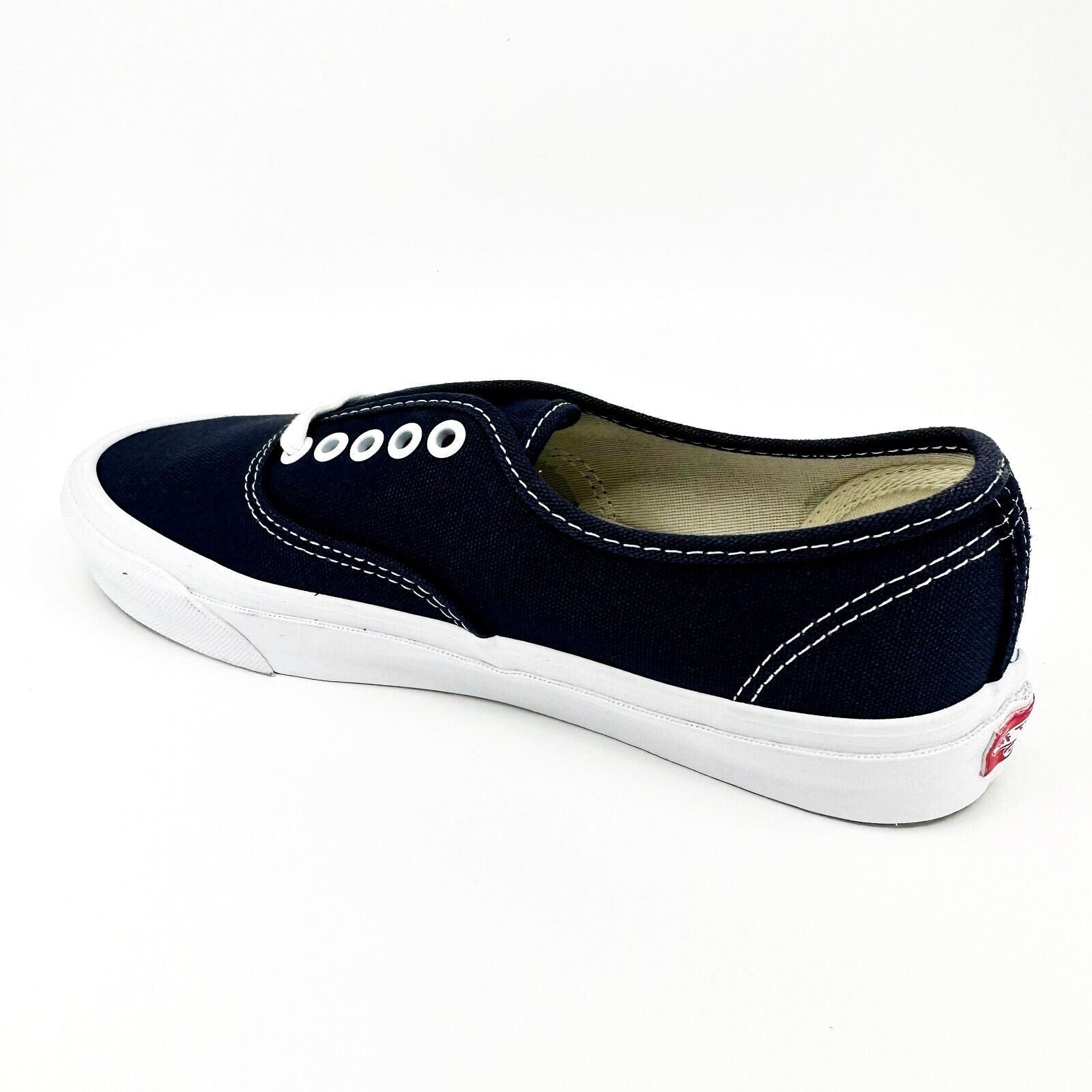 Vans Vault OG Authentic LX (Canvas) Navy Blue White Womens Casual