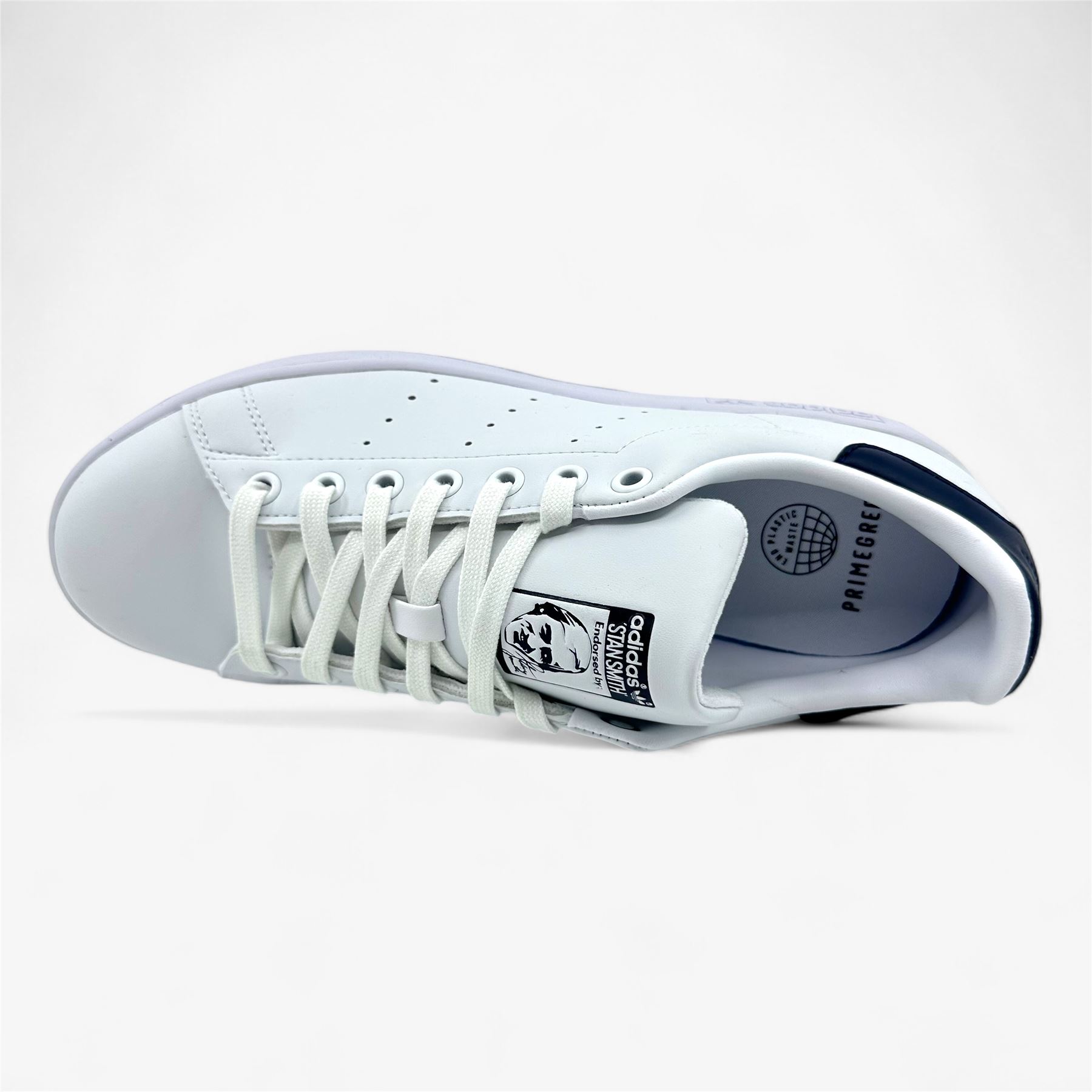 Adidas Stan Smith Cloud White Navy Mens Athletic Sneaker | eBay Adidas Stan Smith Cloud White Navy Mens Athletic Sneaker | eBay
