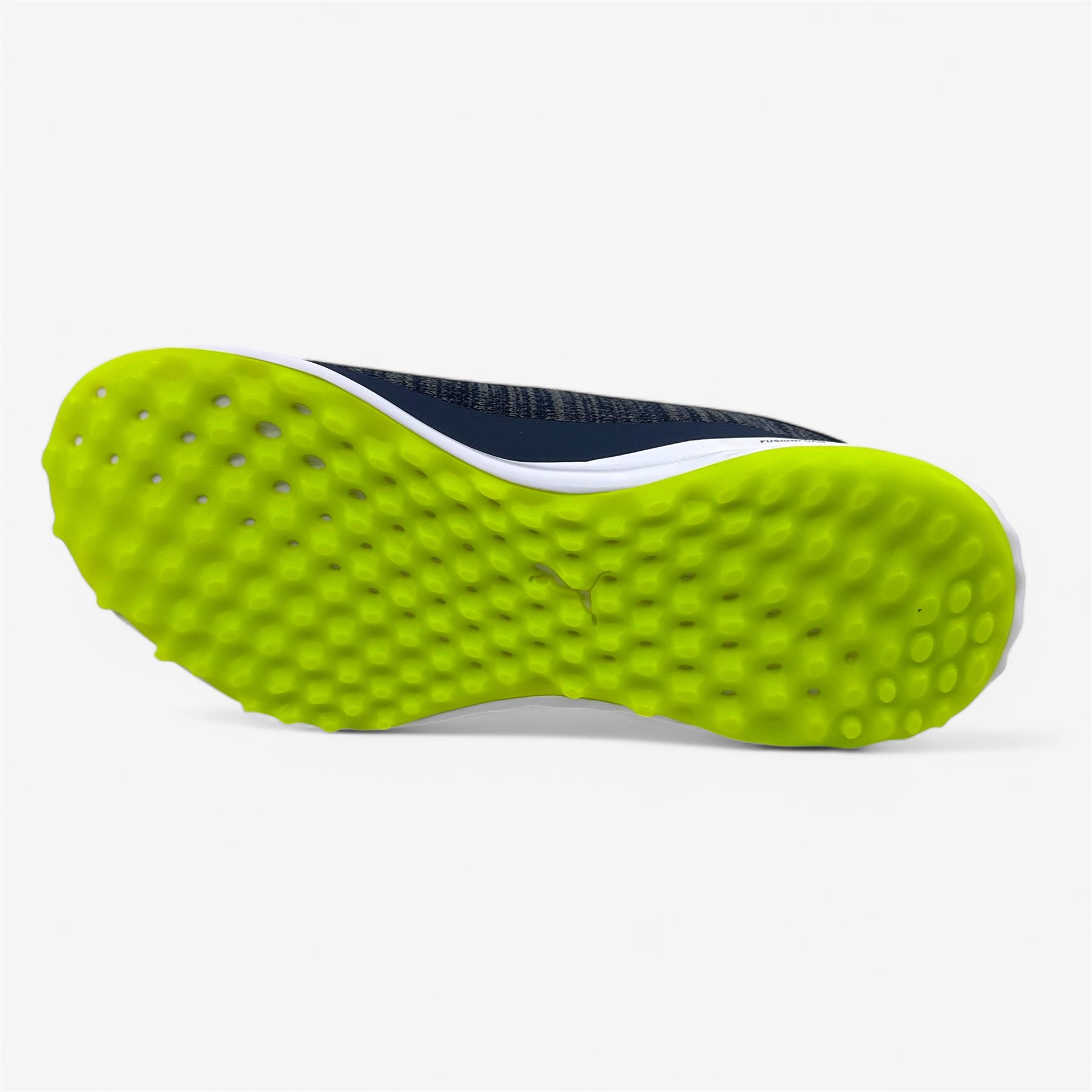 PUMA Fusion Pro Navy Silver Lime Mens Extra Wide Spikeless Golf