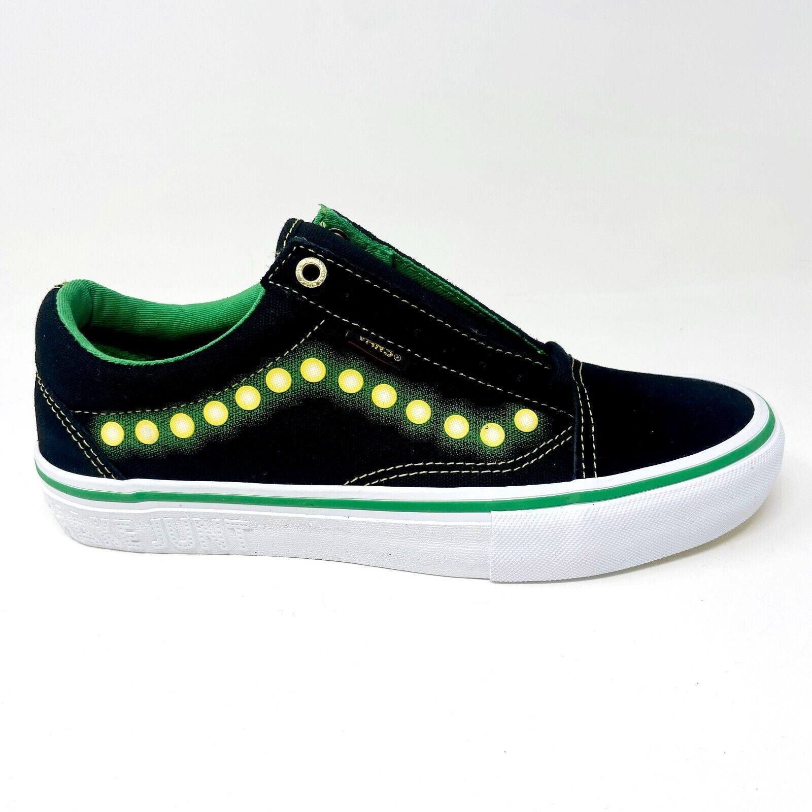 Vans Old Skool Pro (Shake Junt) Black White Green Mens Suede 