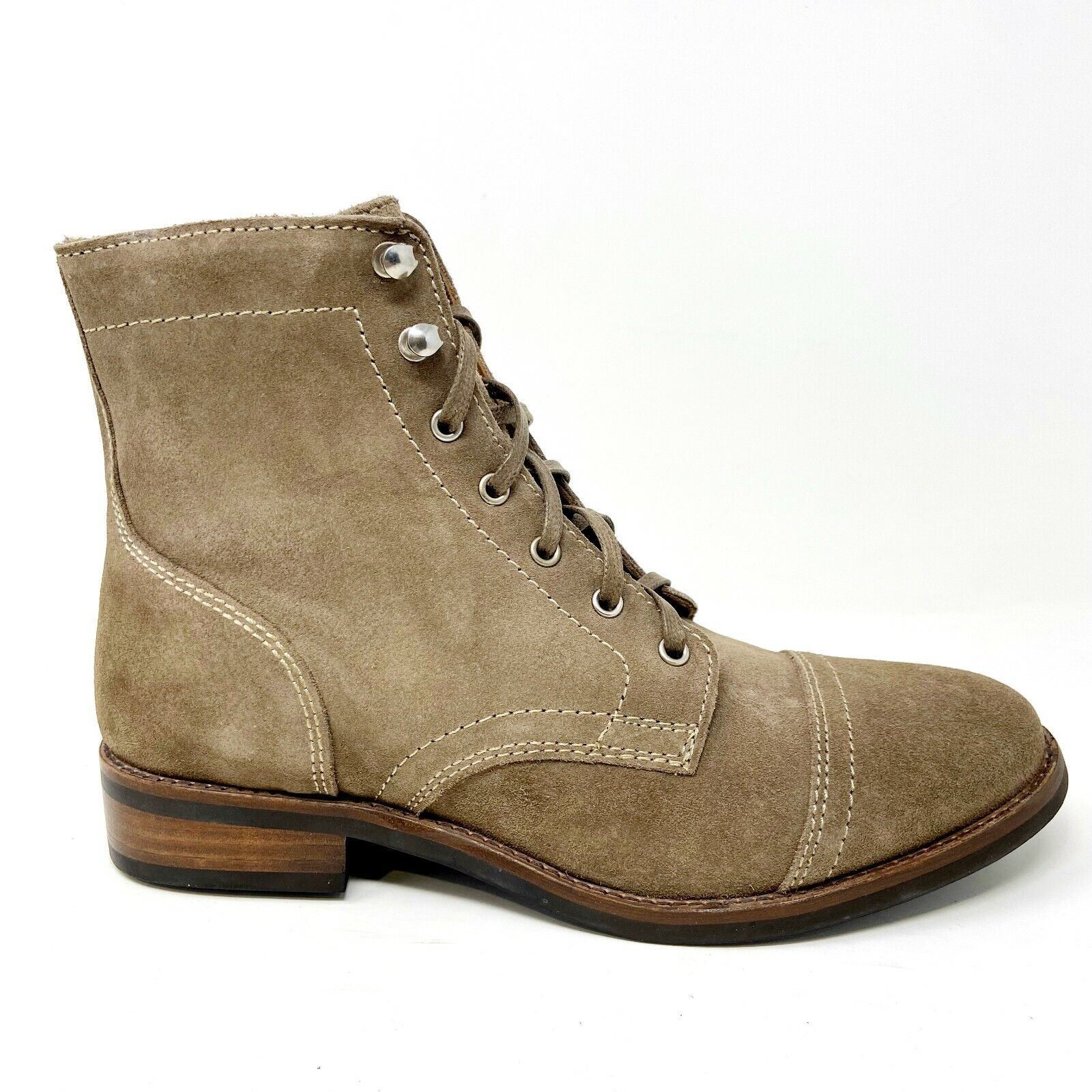 Thursday Boot Company Light Tan Suede Boots Our newest plain toe boot in Snuff Waxed WeatherSafe  main image 2