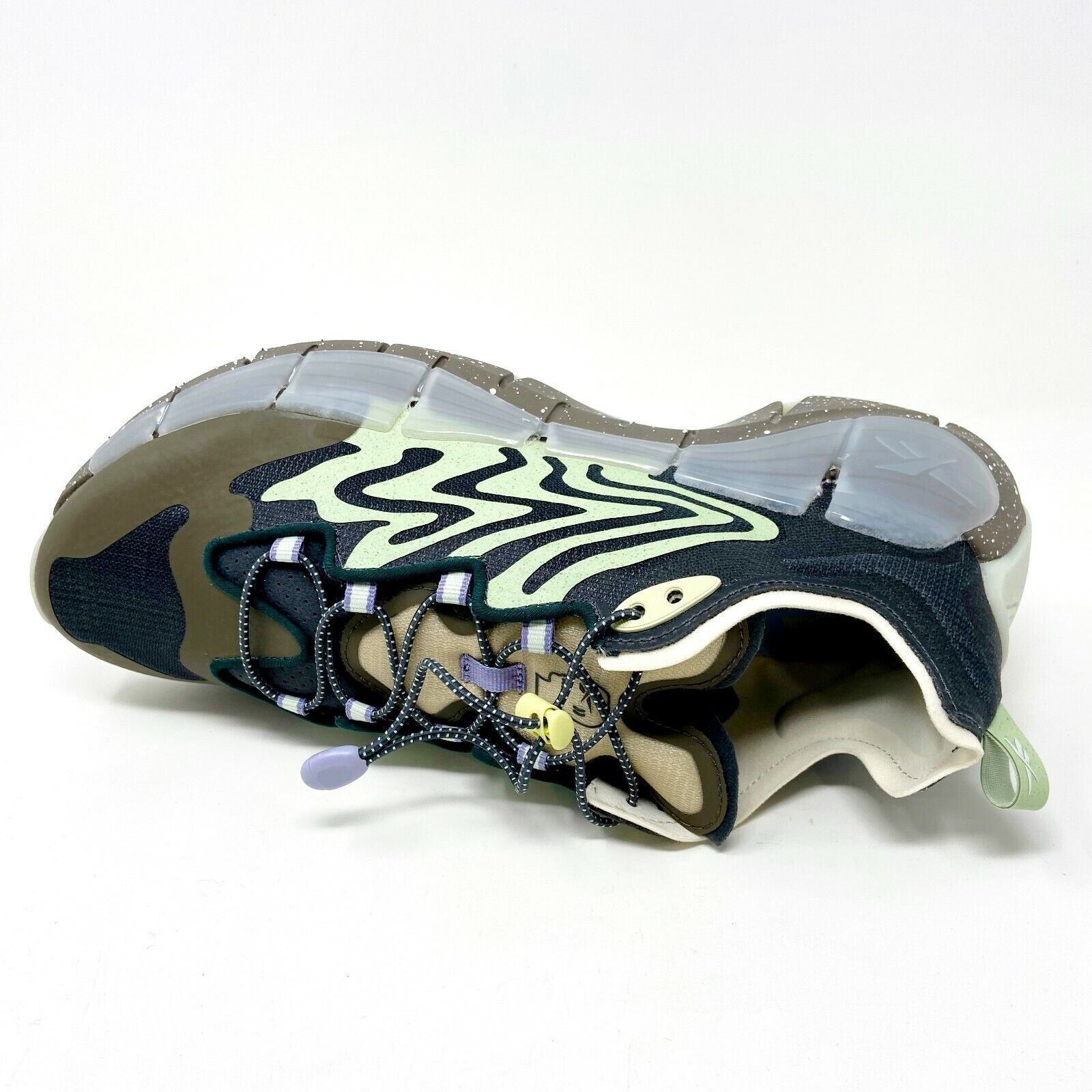 Reebok x Brain Dead Zig Kinetica II Green Grey Mens Running