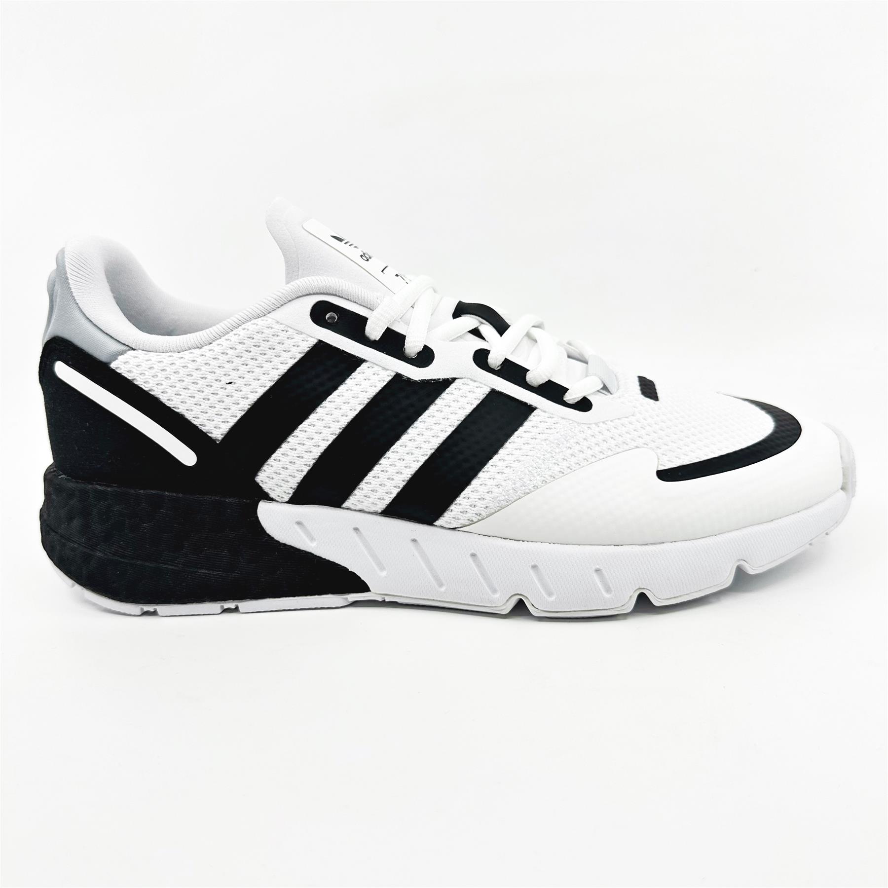 adidas ZX 1K Boost Cloud White Black Men Athletic Sneaker FX6510