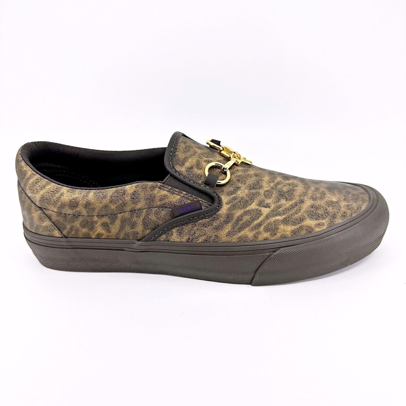 Vans Vault Classic Slip On V (Needles) Brown Zebra Leopard Mens 