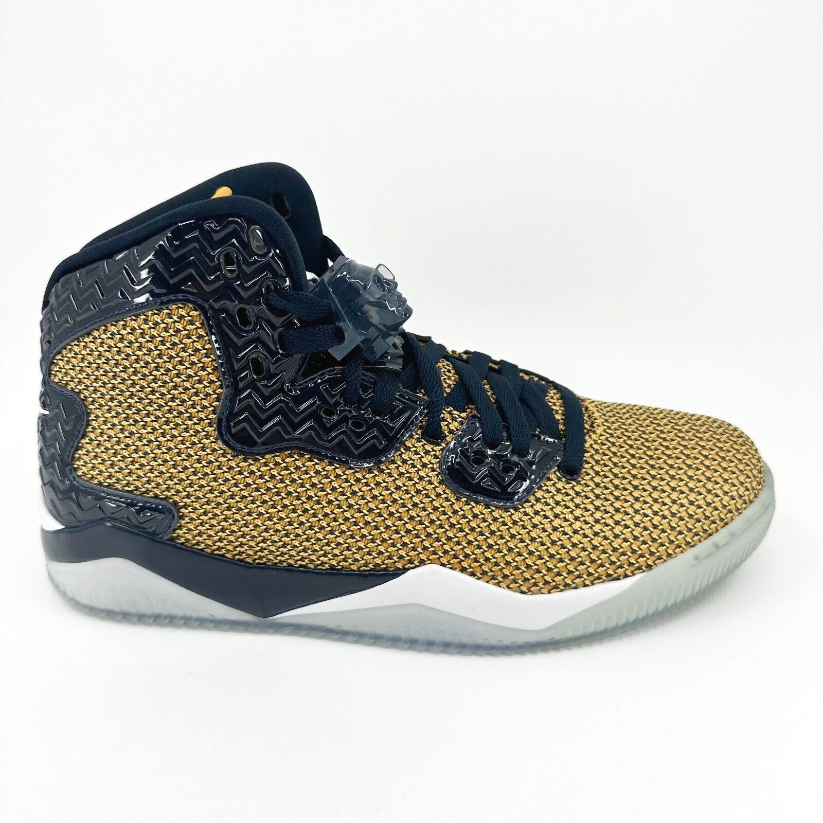 Jordan Spike Forty Gold Leaf White Midnight Navy Mens Sneakers