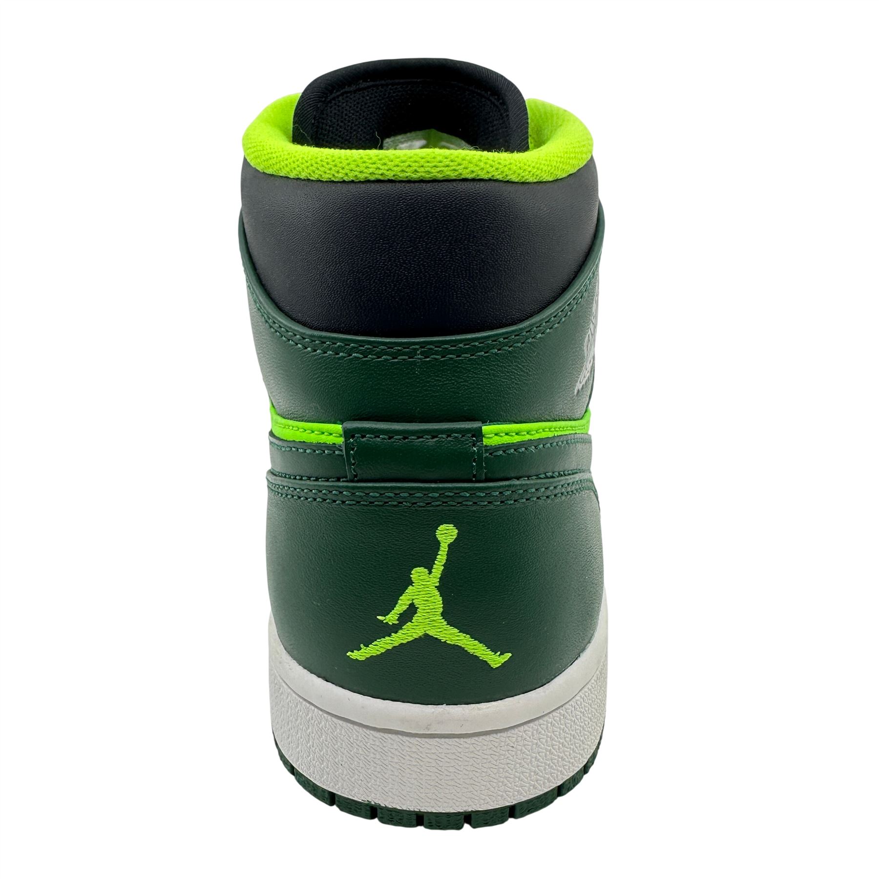 Jordan 1 Mid George Green Black Mens Athletic Hulk Sneaker | eBay