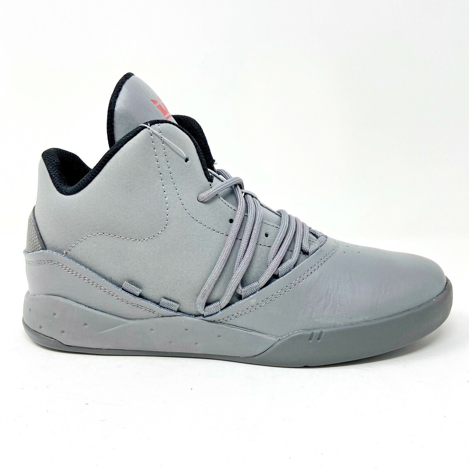 スニーカー SUPRA ESTABAN Supra Estaban Charcoal Gray Mens Casual High Top Sneakers S04115