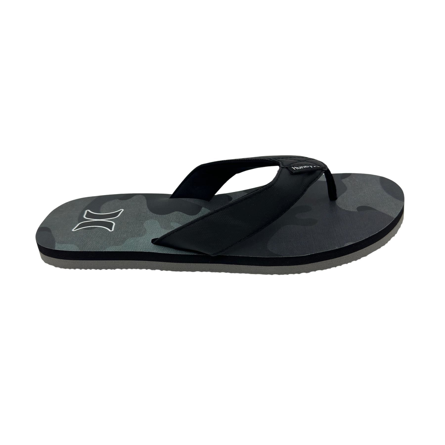 Hurley Men\'s Gray and Red Flip Flop Sandals Size 13 NB Hurley Men main image 3