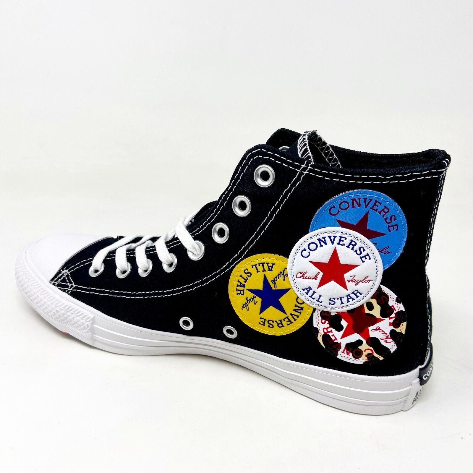 Converse CTAS Hi Logo Play Black University Red Mens Casual  display picture 1