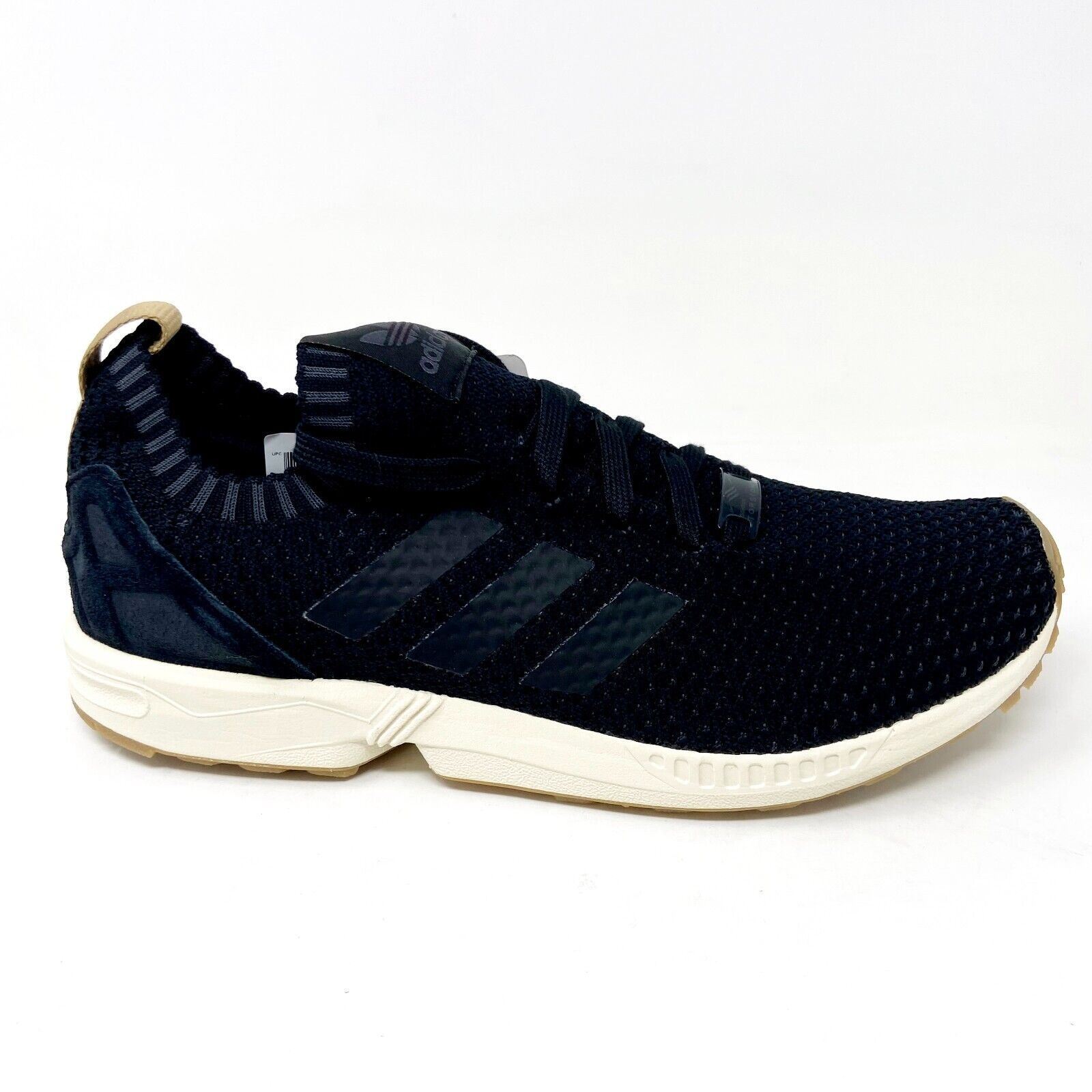 Adidas Originals ZX Flux PK Black Gum Mens Primeknit Running