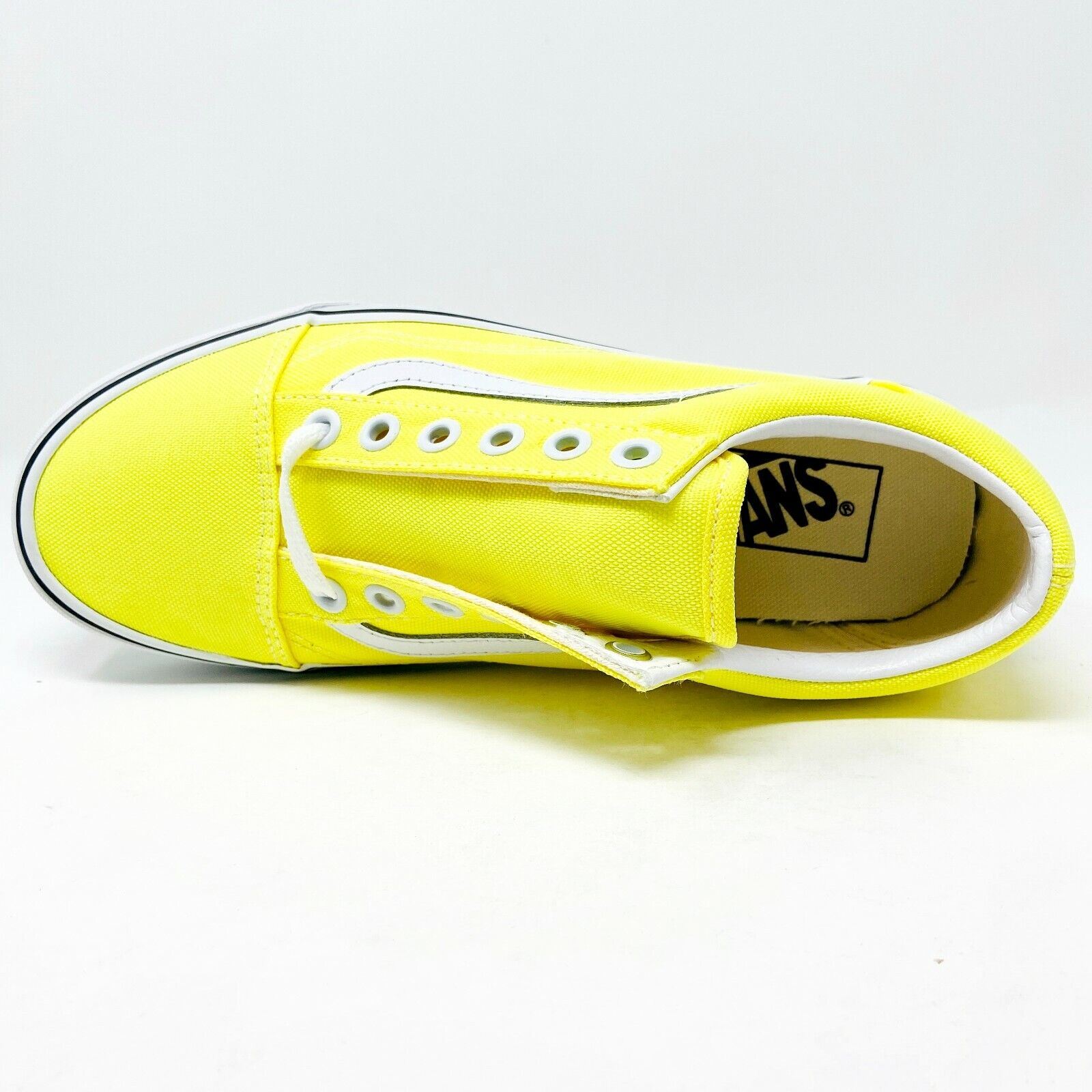 Vans Old Skool (Neon) Lemon Tonic True White Womens Shoes Vans Old Skool (Neon) Lemon Tonic True White Womens Shoes