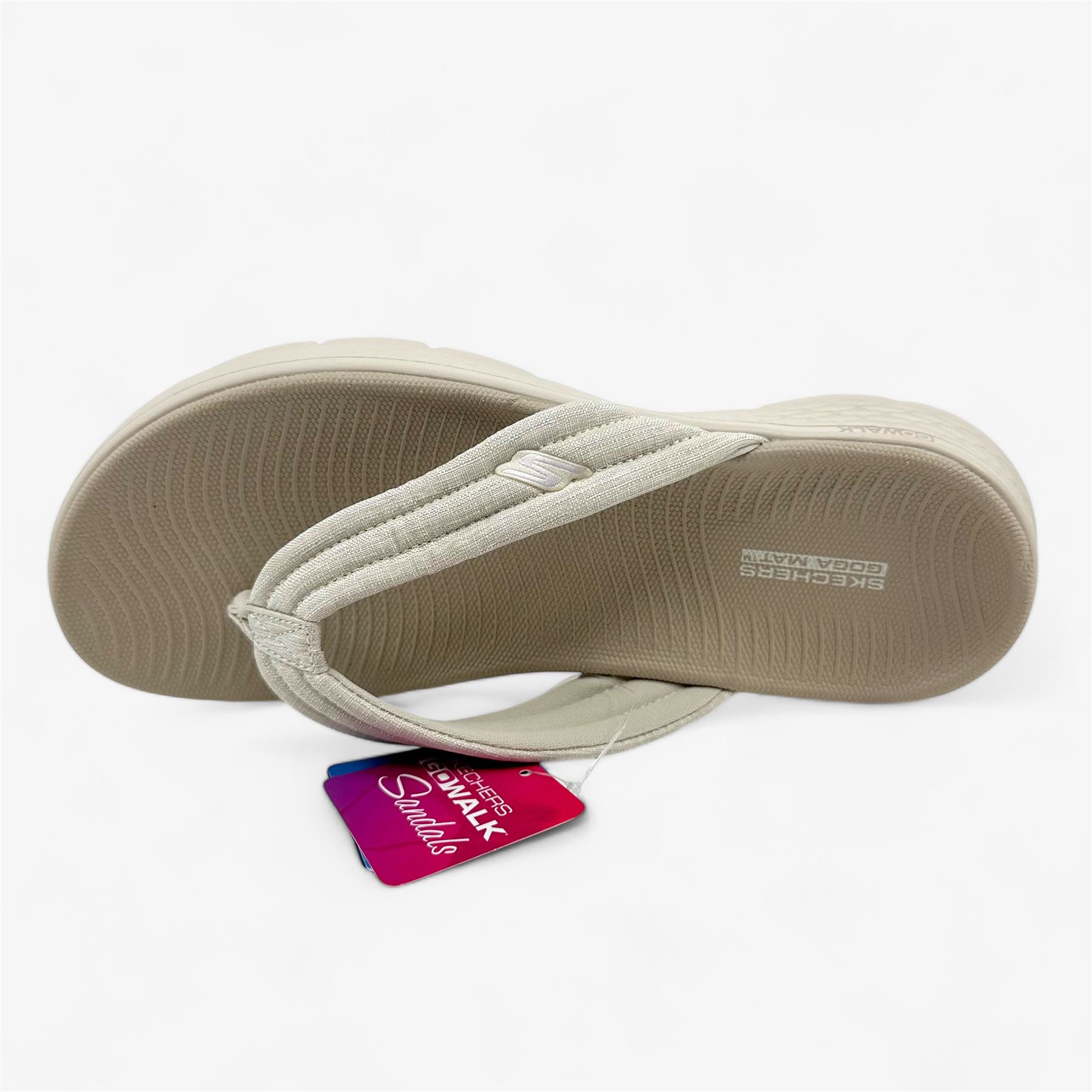 ❖ko kiii❖ Skechers Go Walk Flex Overjoy Natural Womens Sandal Thong | eBay