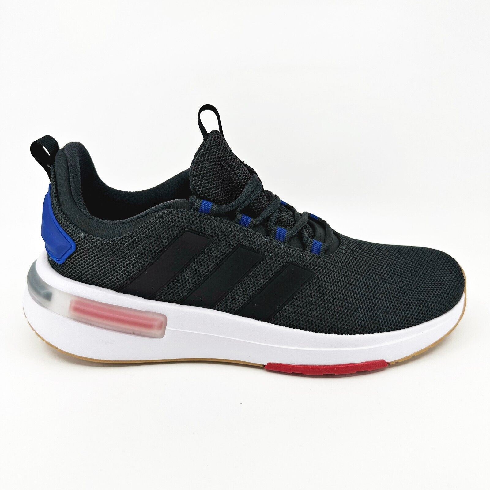 Adidas Mens Racer Running Sneaker In White, Carbon & Core Blue-New W/Box Reemoly Shoes - Adi Racer Lo Shoes - Blue | adidas Oman main image 3