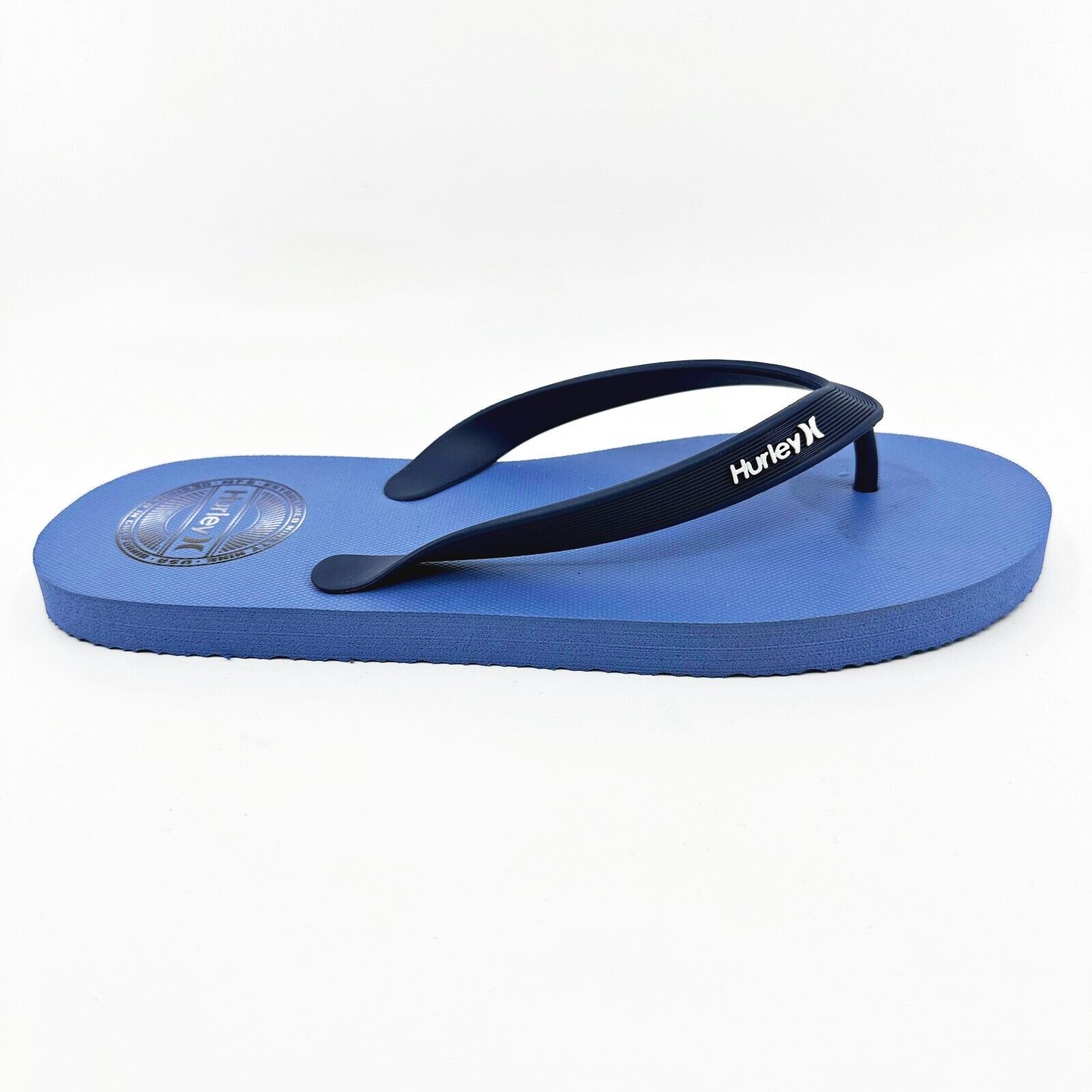 Hurley Mens Blue Logo Flip Flop Pool Beach Sandals | eBay display picture 3