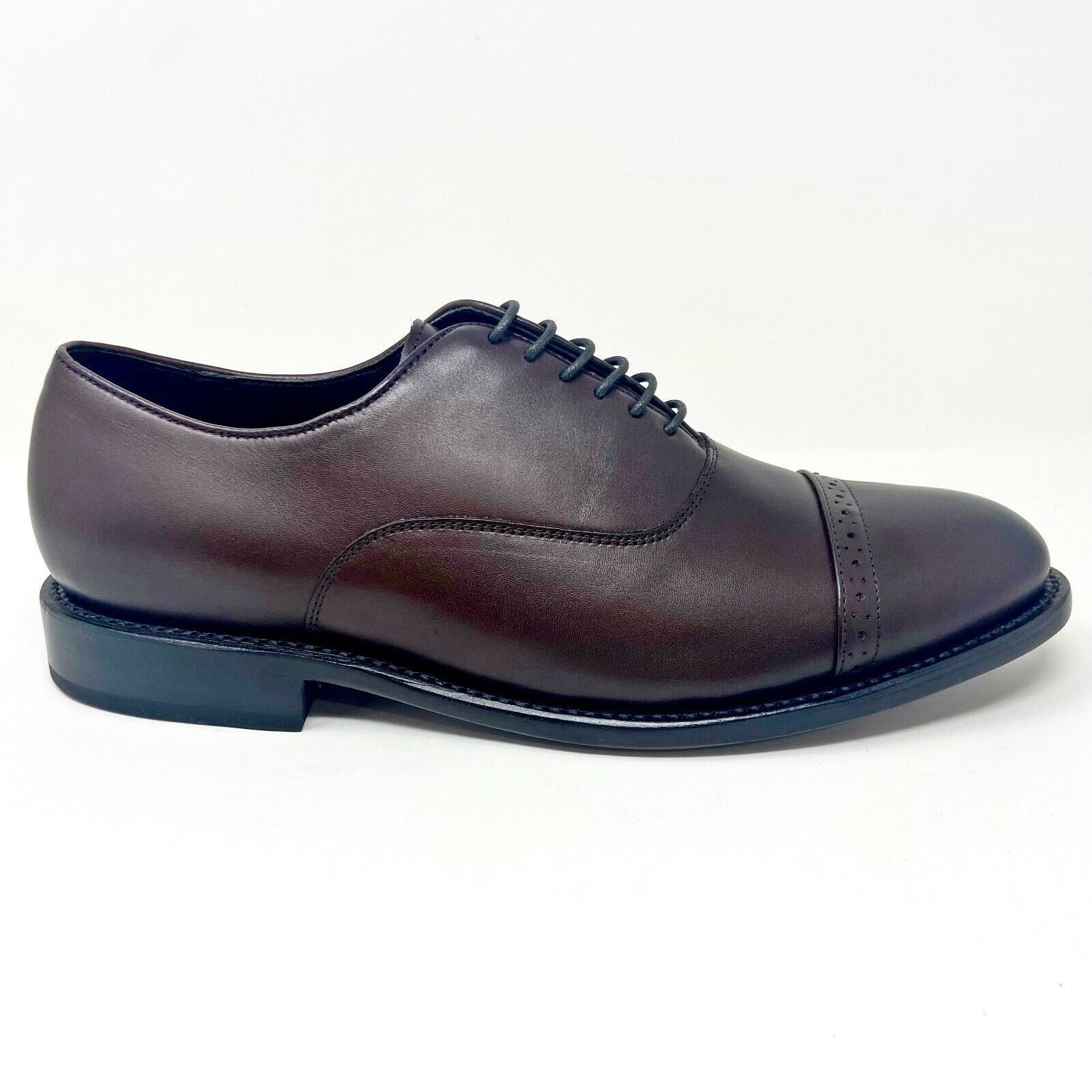 Thursday Boot Company Brown Cap-Toe Oxford Thursday Boot Co Chestnut Broadway Brown Mens Oxford Leather  main image 4