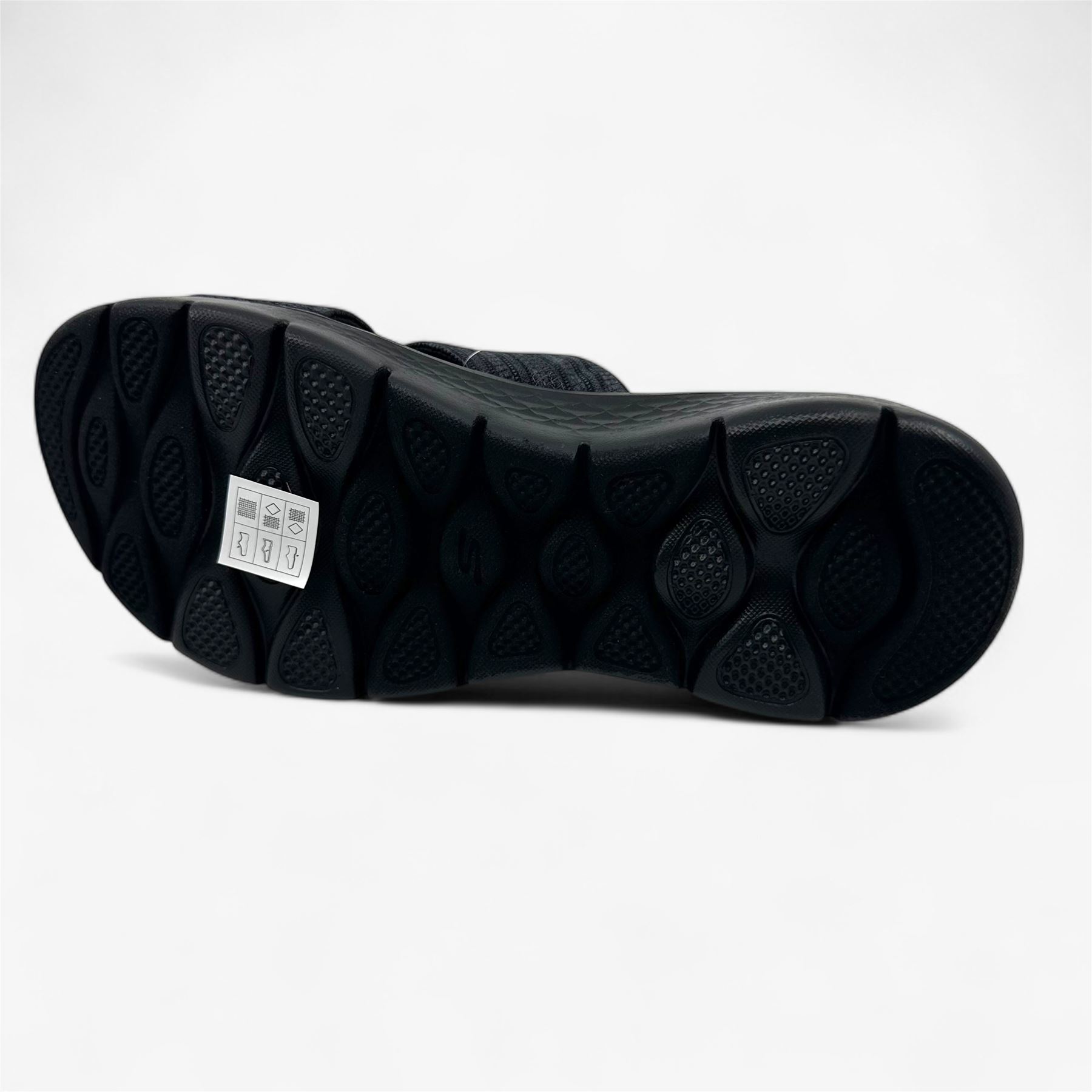 Skechers Go Walk Flex Butterfly Bliss Black Gray Womens Sandal