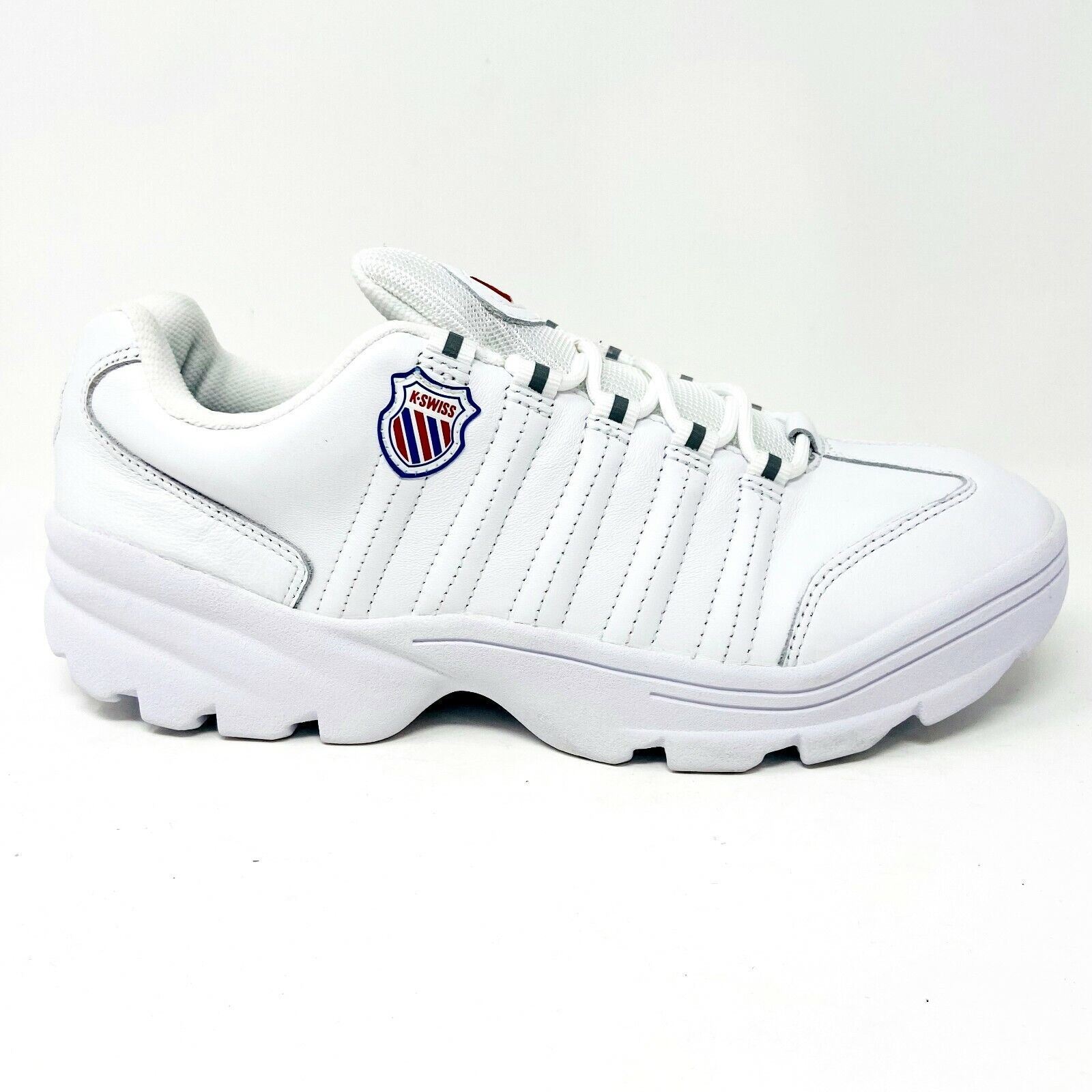HKK　603040 ホワイトカラー K-Swiss Altezo White Corporate Mens Size 7.5 Athletic Sneakers