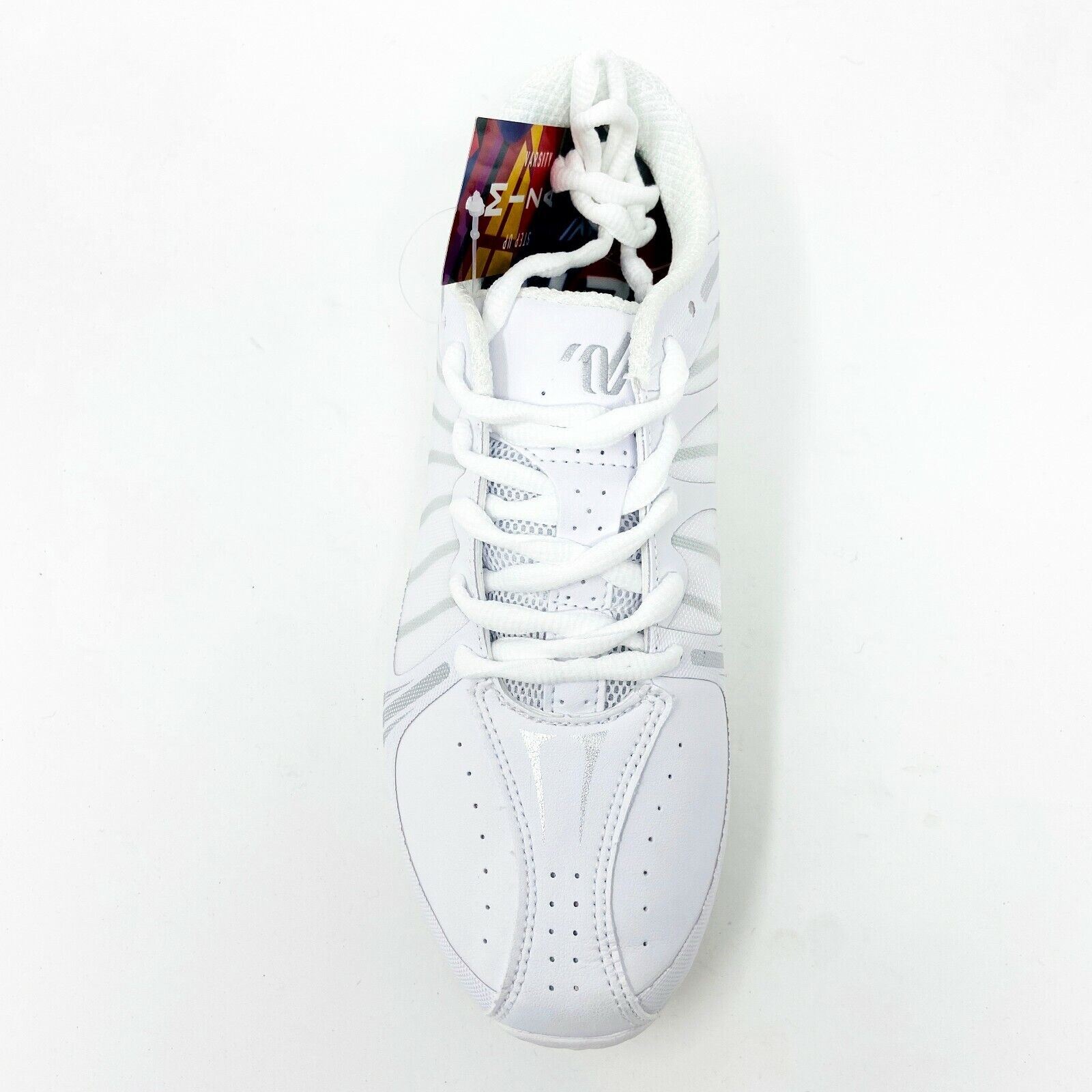 Varsity Miza Step Up White Silver Womens Cheerleading Cheer Team