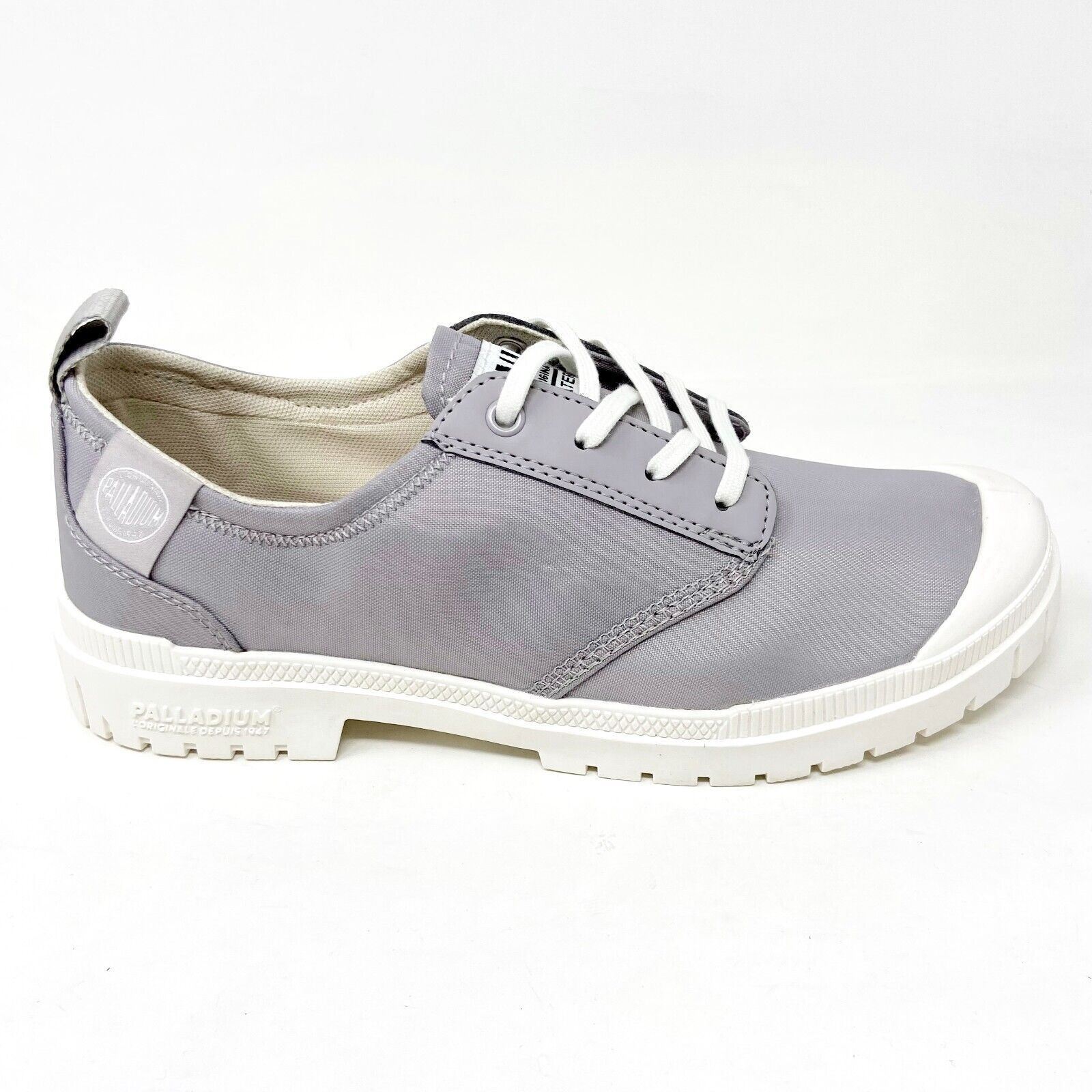 Palladium Wax grey canvas vintage sneakers for men/women 02352-060-original.png?v=  main image 4