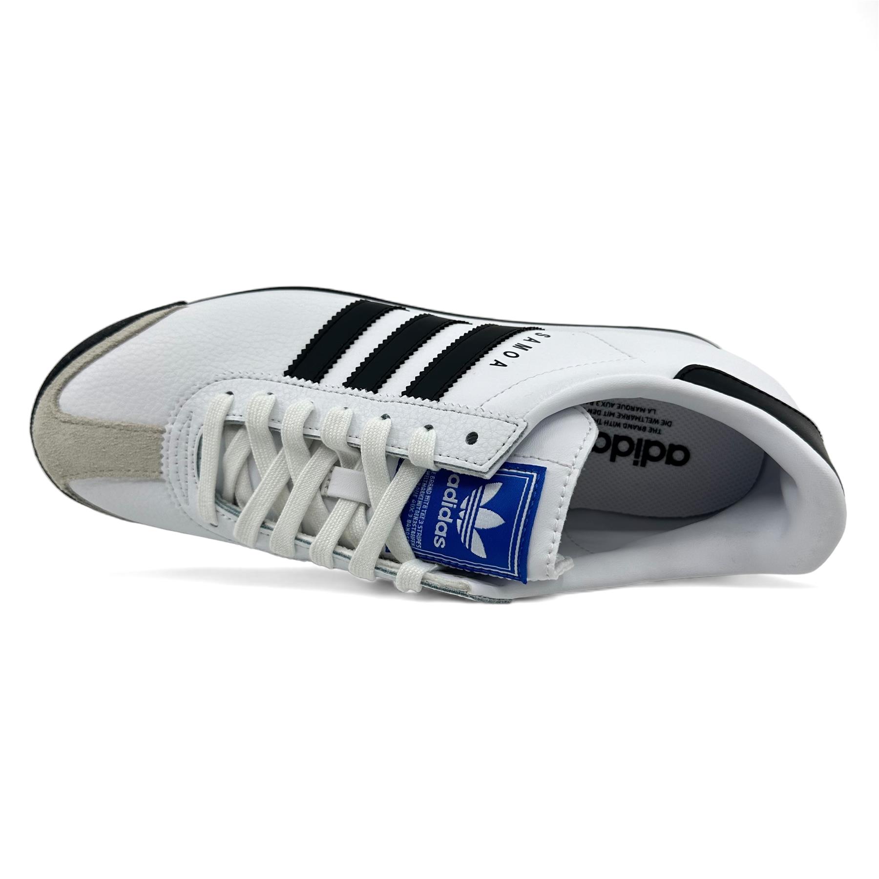 adidas SAMOAホワイト/ブラック スニーカー Amazon.com | adidas Originals Men's Samoa Running Shoe
