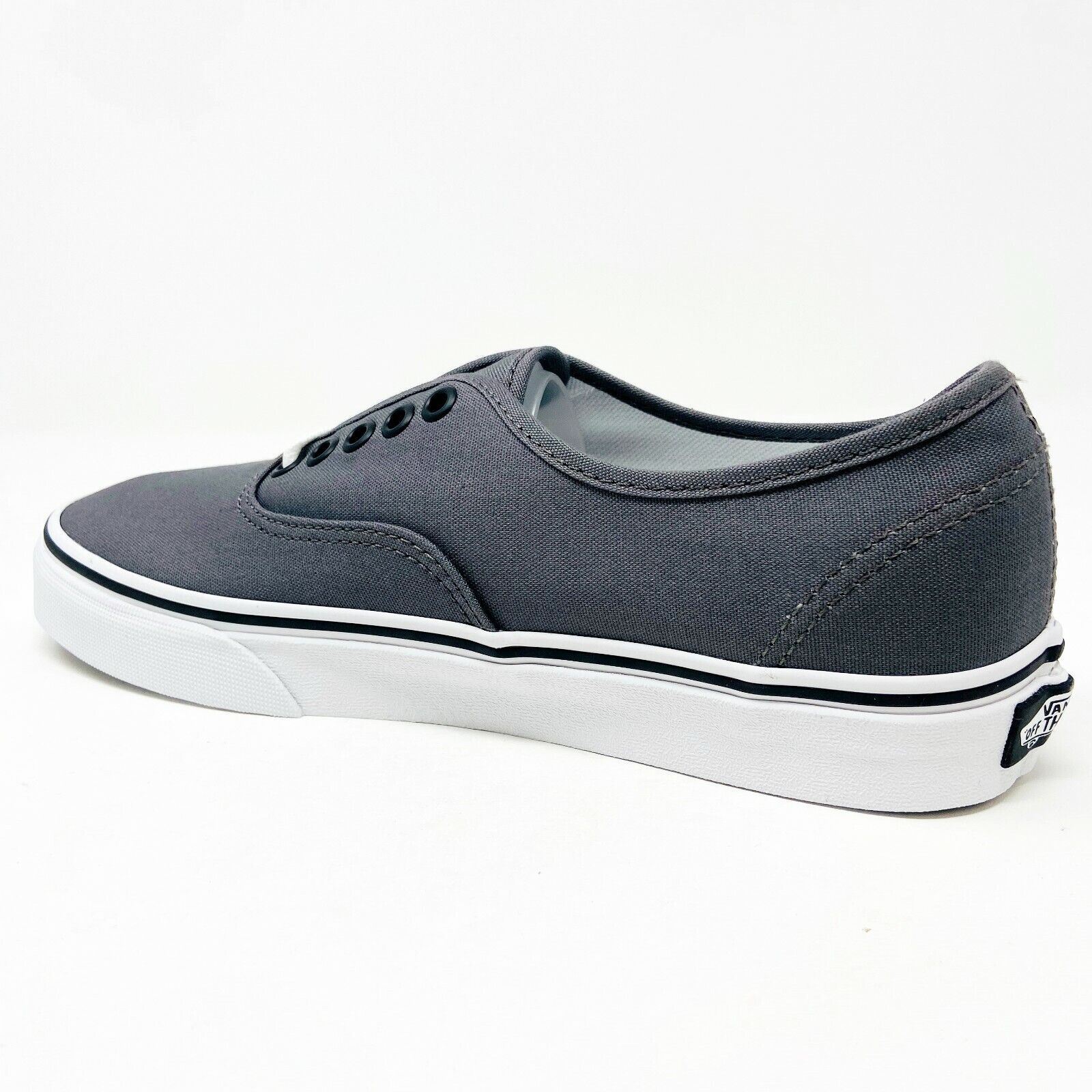 Van Men’s Authentic Sneakers Pewter/Black, Size 10.5 M Vans Authentic Shoes - grey (pewter/black) main image 2