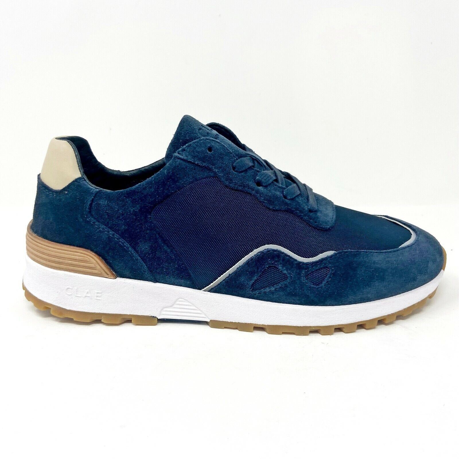 Clae Hayden Deep Navy Suede Mens Premium Casual Sneakers | eBay