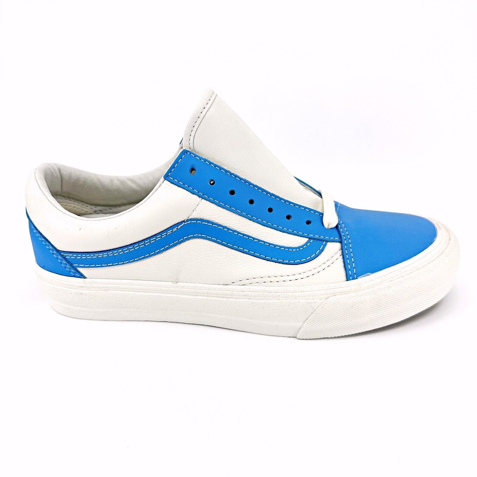 Vans Vault Old Skool VLT LX (Leather) Bonnie Blue Marshmallow Mens