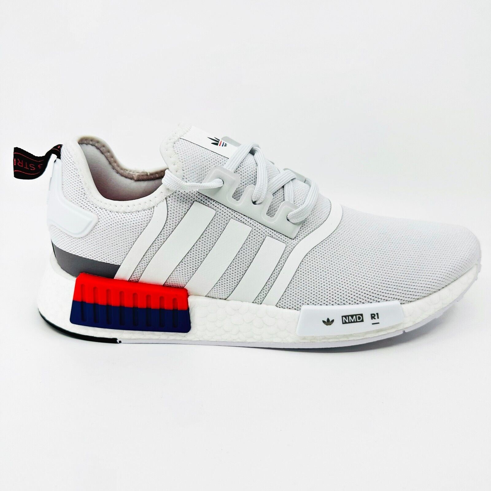 Adidas Originals NMD R1 Cloud White Bright Red Mens Running