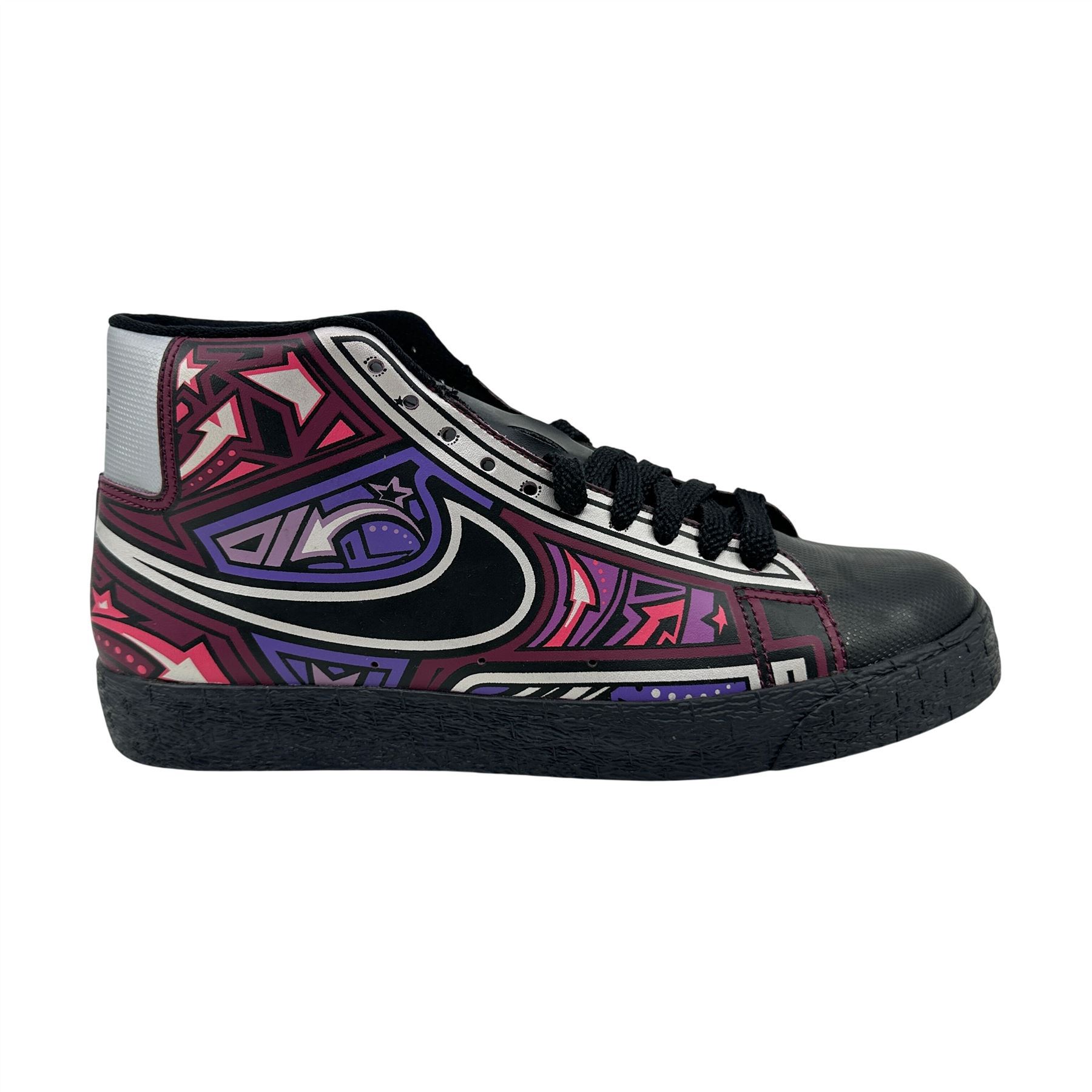 Nike Blazer High Black Red Purple Mens Athletic Sneaker Nike Zoom Blazer Mid Edge SB  main image 4