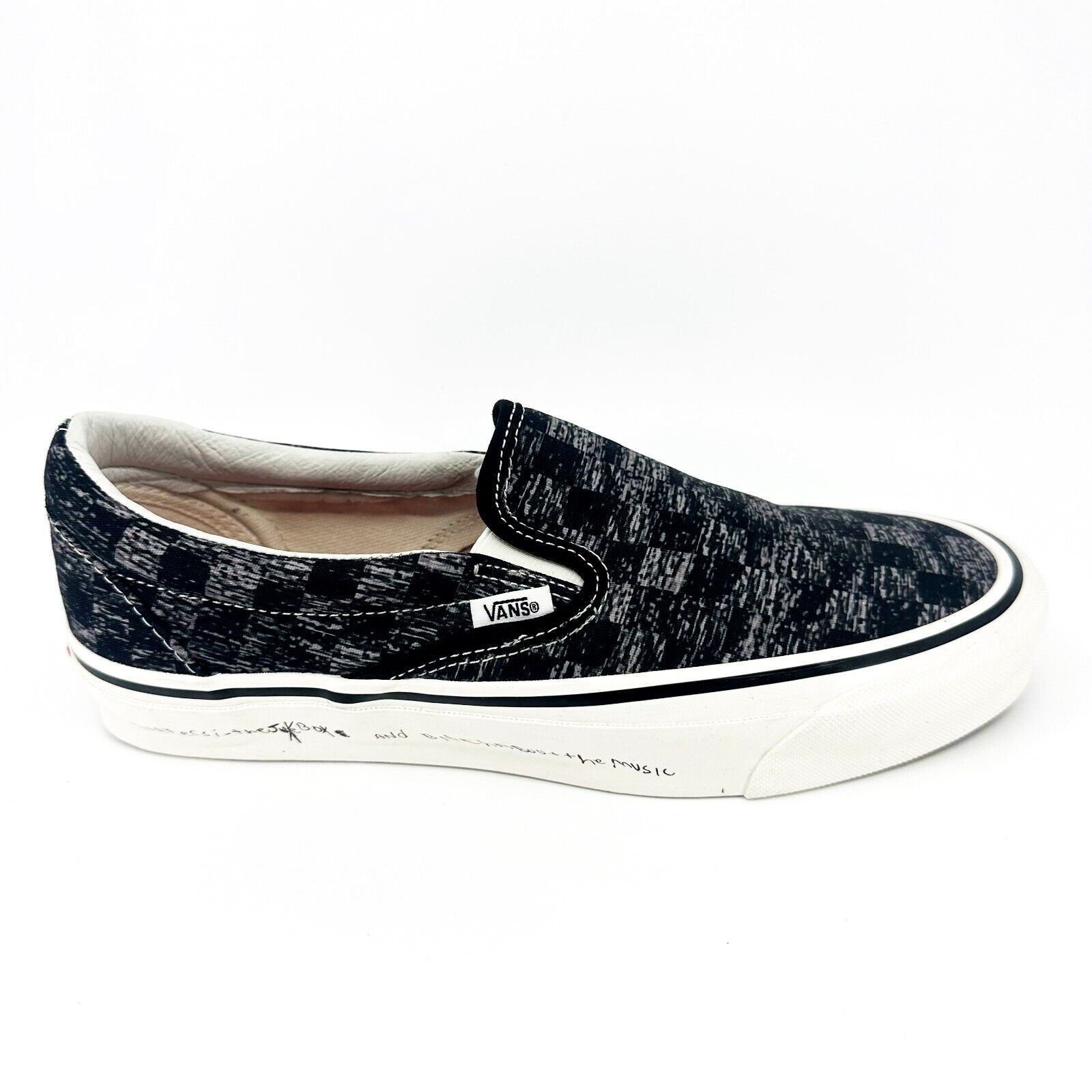 Vans Vault OG Classic Slip On (Jim Goldberg) Tv Static Black 