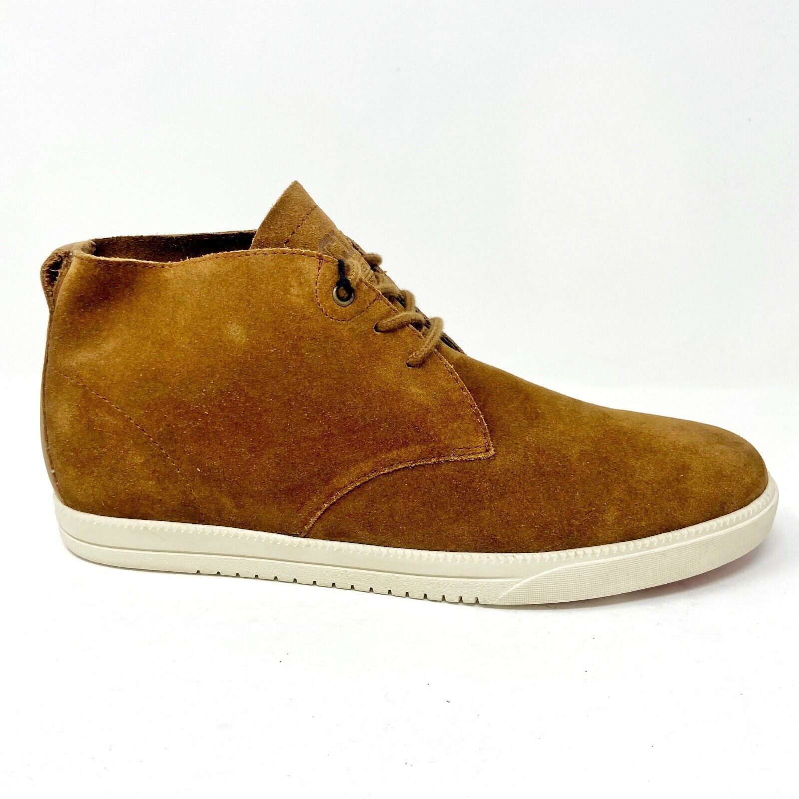 Clae Strayhorn Unlined Grizzly Suede Cream Mens Mid Casual  display picture 3
