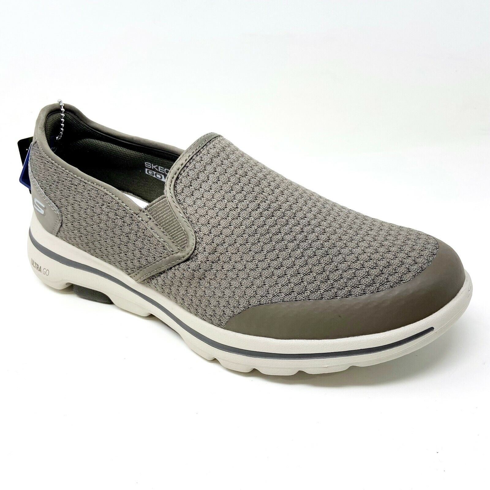 Sketchers vintage washed khaki slip on SKECHERS: Slip Ins Go Walk Flex Ojai (Khaki) | The Whitby  main image 4