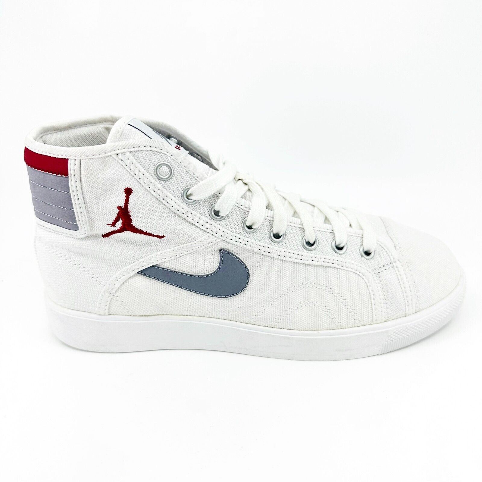 Nike Sky Jordan シューズ(男性用) Jordan Sky High Canvas White Varsity Red Cement Grey Mens Sneakers