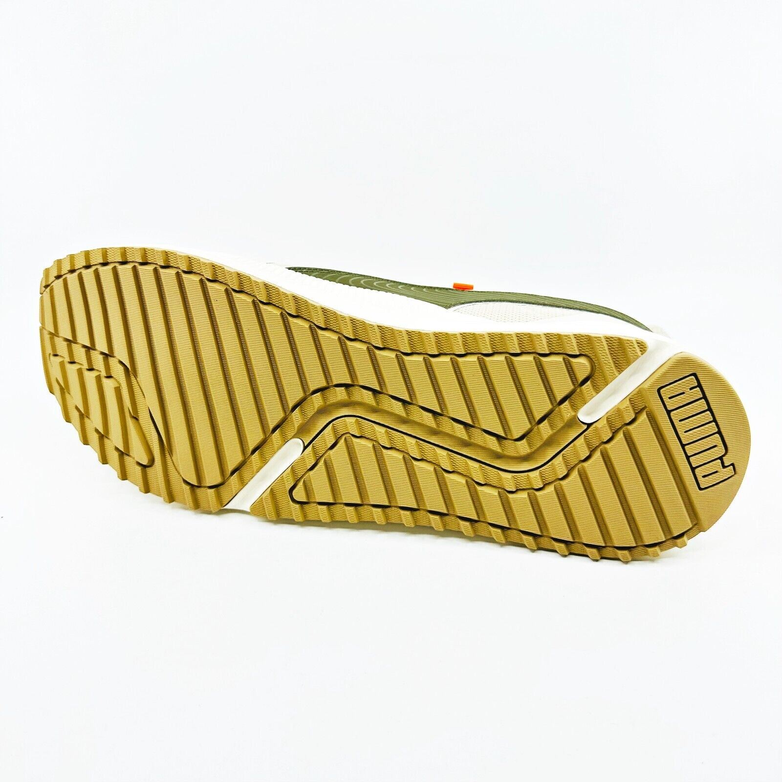 Puma Pacer Future Street Plus Alpine Snow Olive Orange Mens Shoes