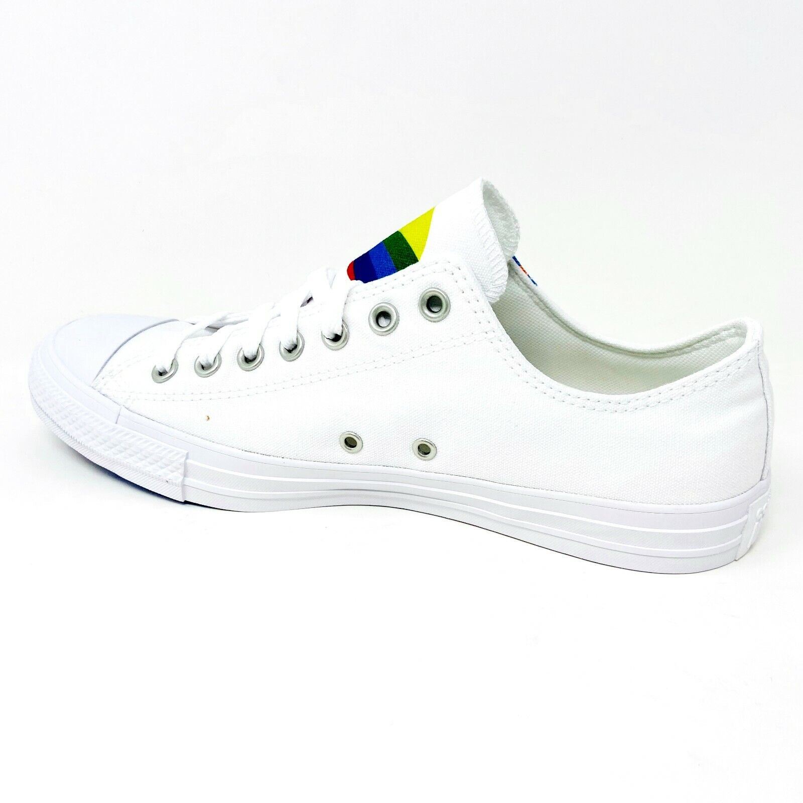 Converse Chuck Taylor All-Star Ox Pride White Rainbow Men\'s Sz 12 Converse Chuck Taylor All Star Pride Rainbow | Mercari main image 2