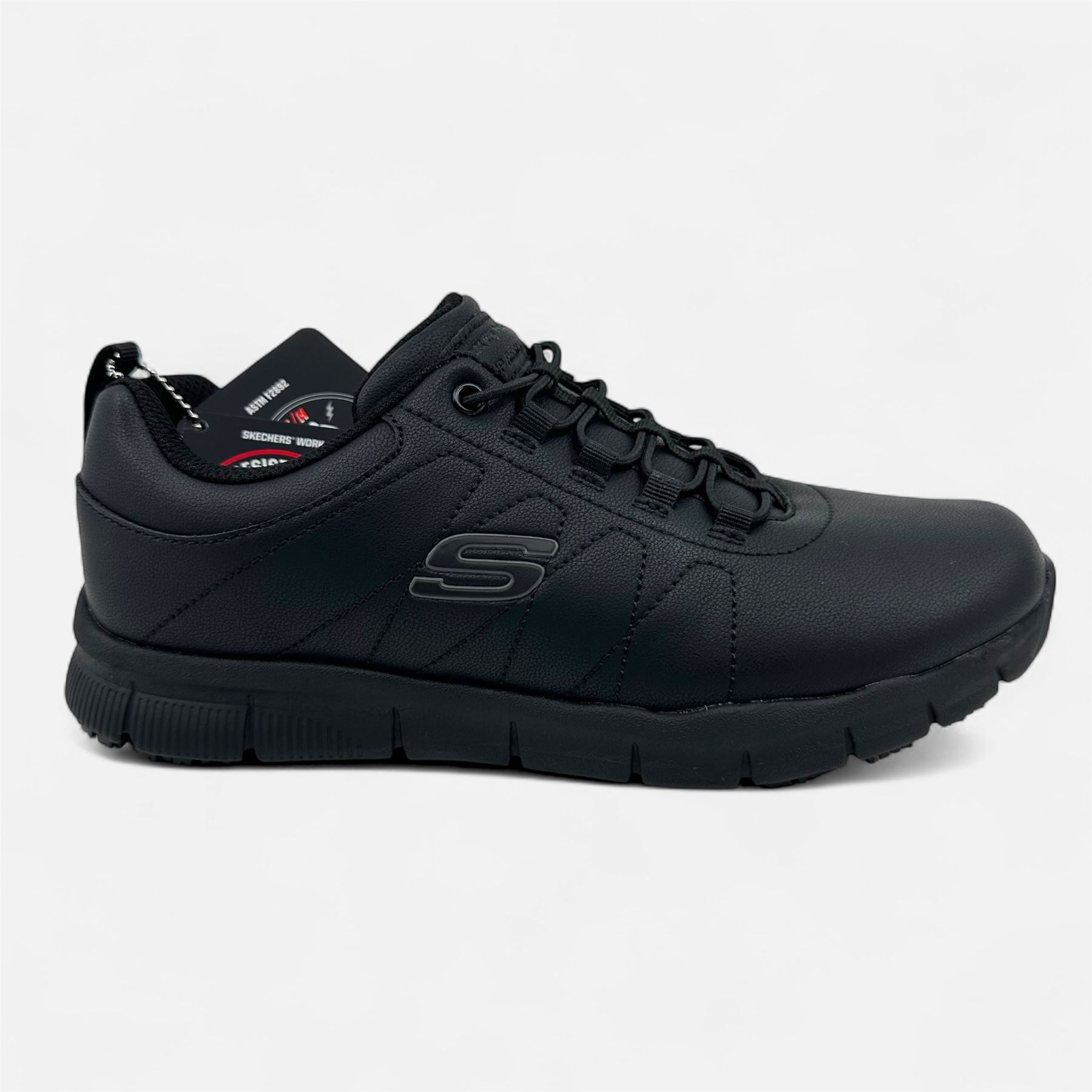 m Skechers Nampa Beja Black Womens Electrical Hazard Slip Resistant