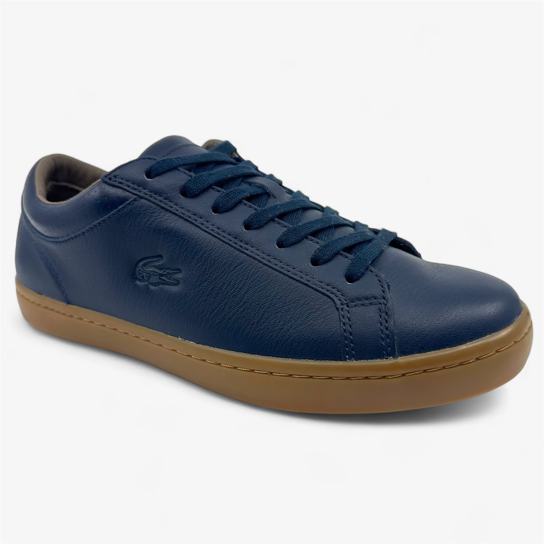 Lacoste Straightset 3 SRM Navy Mens Casual Sneaker | eBay display picture 1