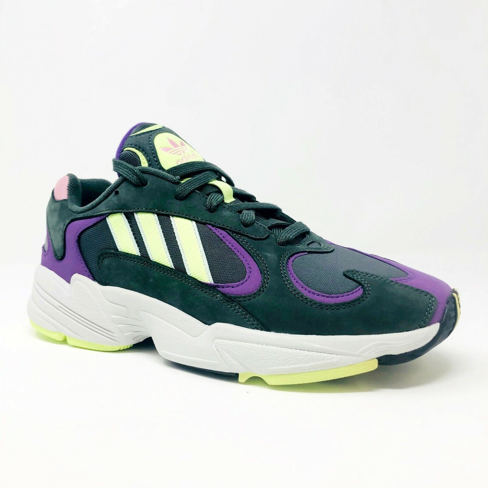 Adidas Yung 1 Legend Ivy Hi Res Yellow Active Purple Mens Size 9